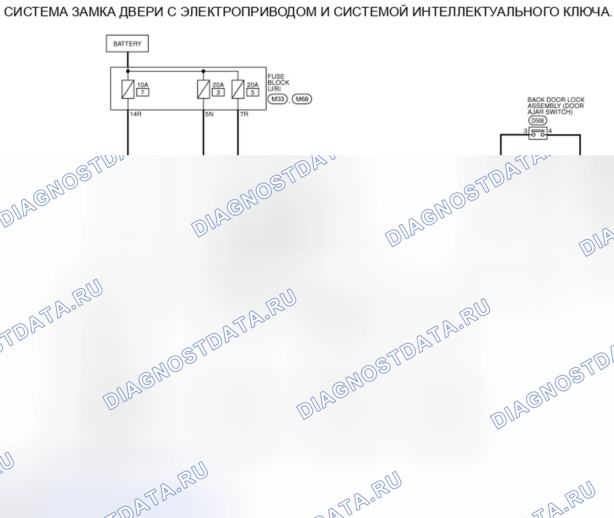 Рис. 103: электросхема. Nissan Rogue II