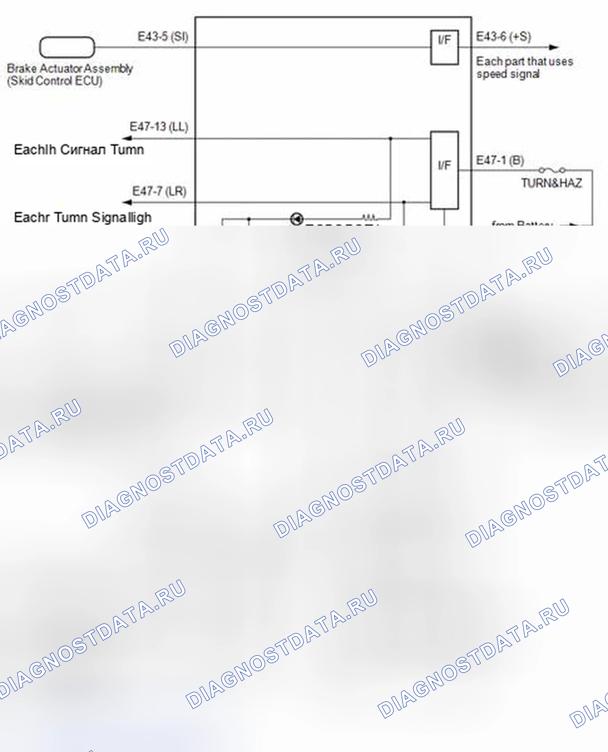 Рис. 8: СХЕМА СИСТЕМЫ [08 / 2013-04 / 2014]. Toyota Corolla XI