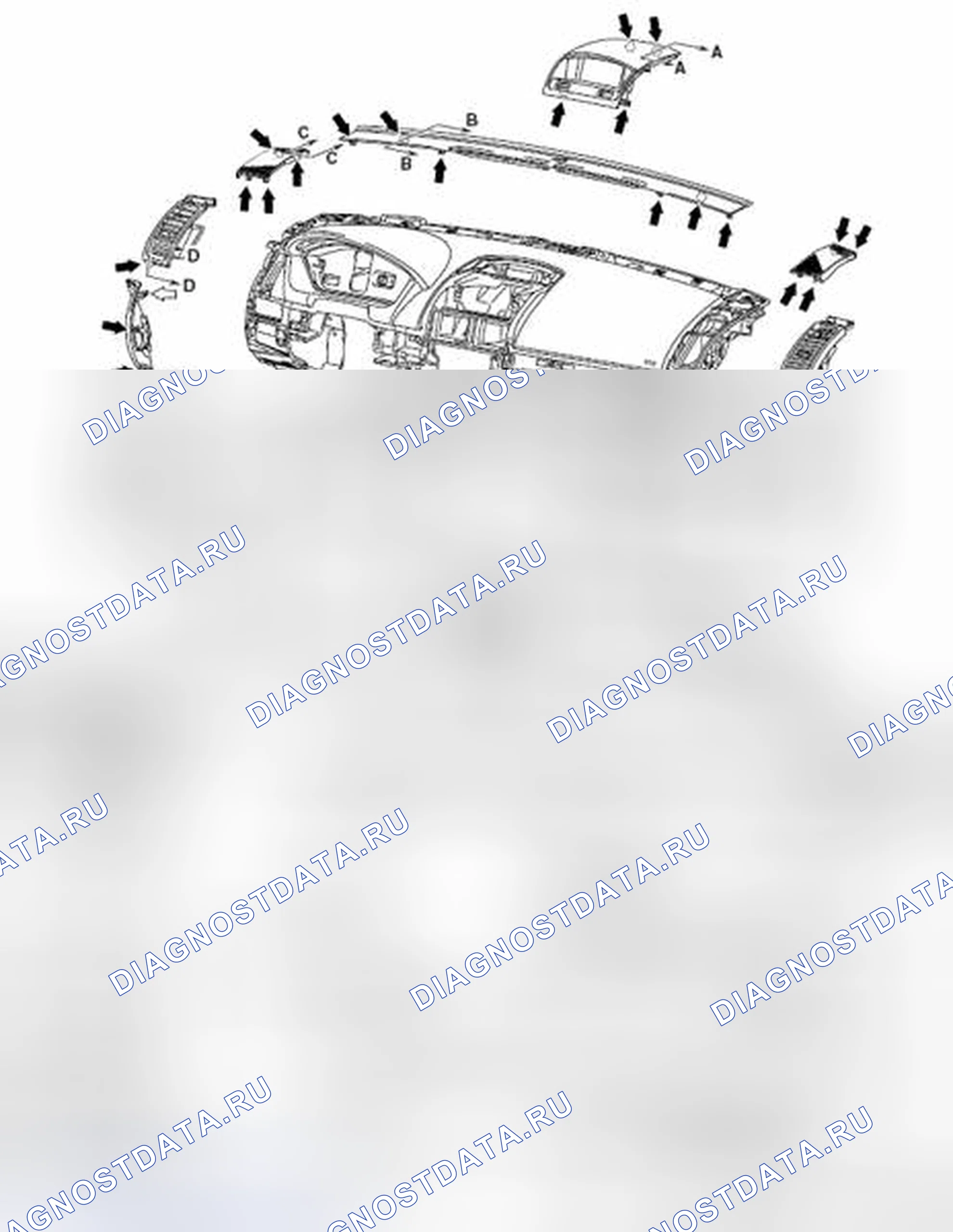 Рис. 33: ПОЛОЖЕНИЯ ЗАЖИМА И ЗАХВАТА. Mitsubishi Galant IX рестайлинг
