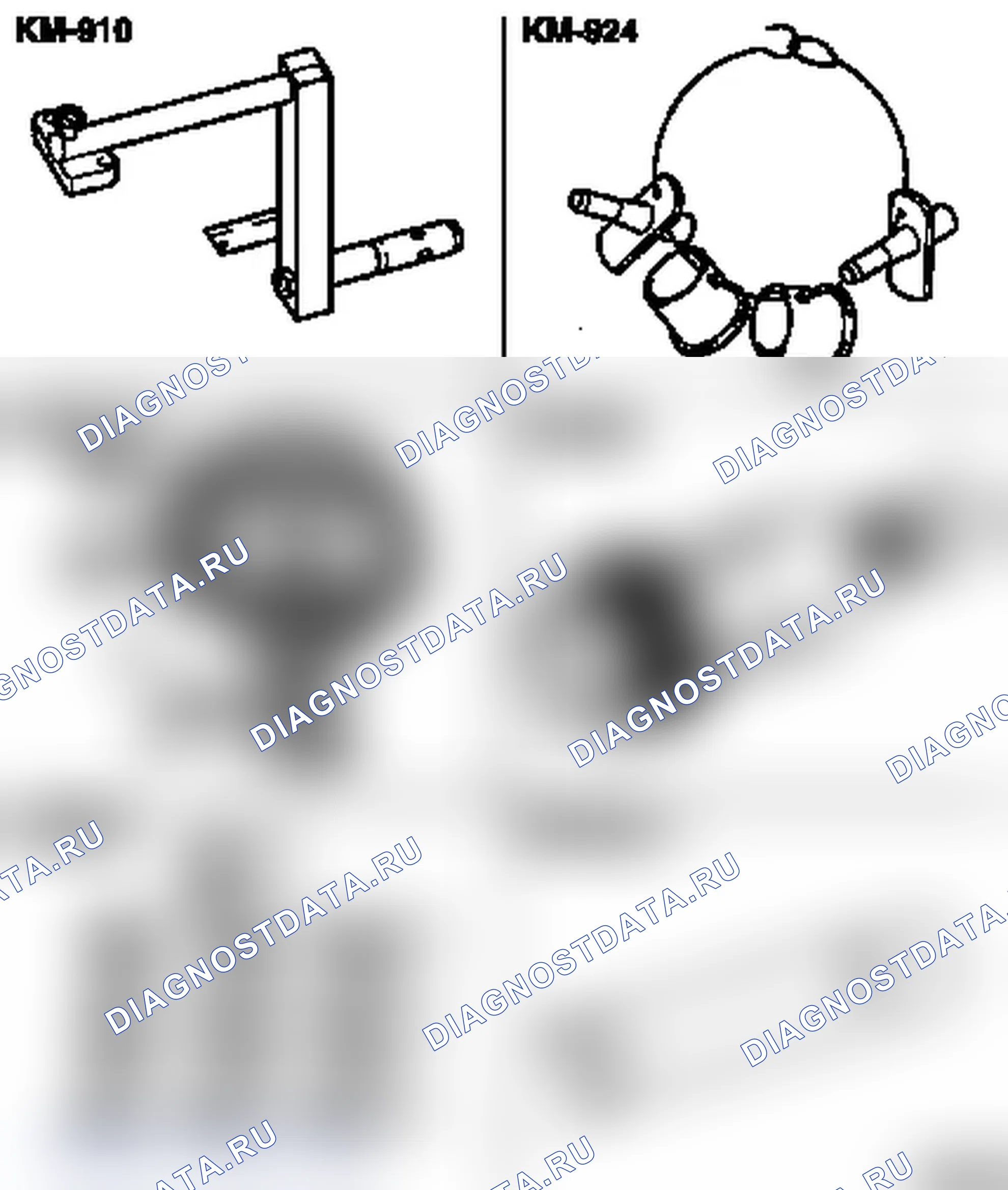 Специальные инструменты (AF 13-II/AF 17/AF 20/AF 22). Opel Astra G