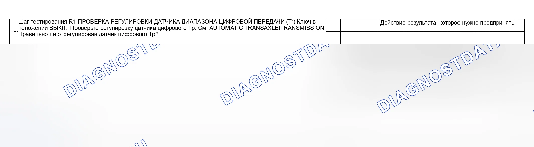 Рис. 48: Точечное испытание R: реверсивные лампы не работают. Mazda Flair II