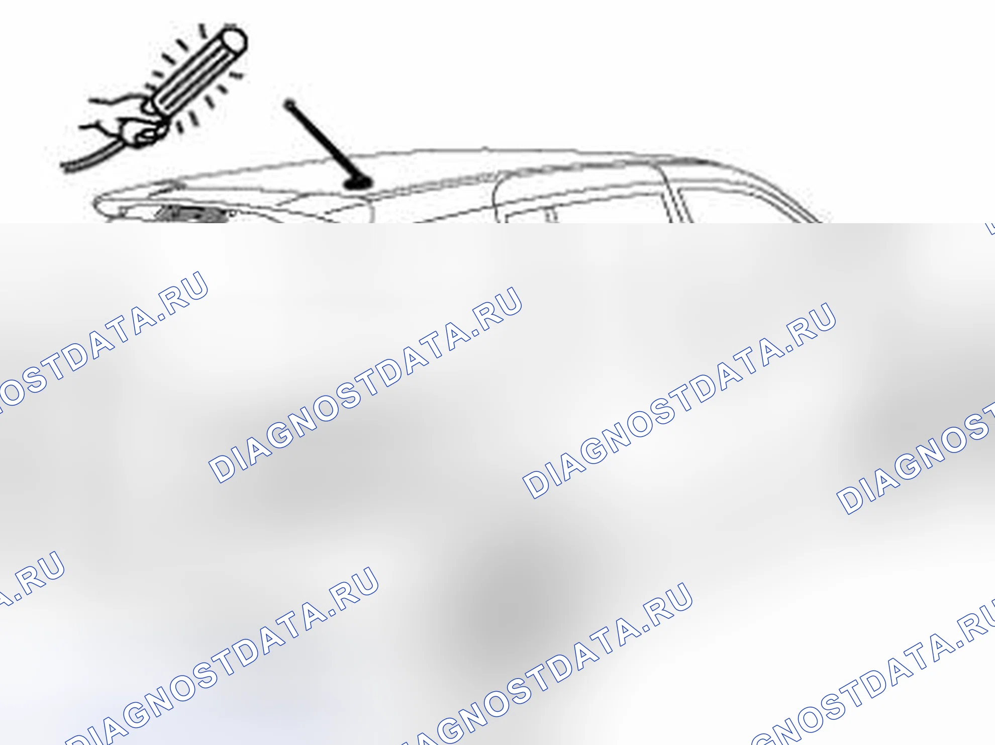 Рис. 98: ШАГ 3 ПОДТВЕРЖДЕНИЯ: ПРОСТОЙ ОСМОТР АНТЕННОЙ СИСТЕМЫ [РАДИО]. Honda Civic IX рестайлинг
