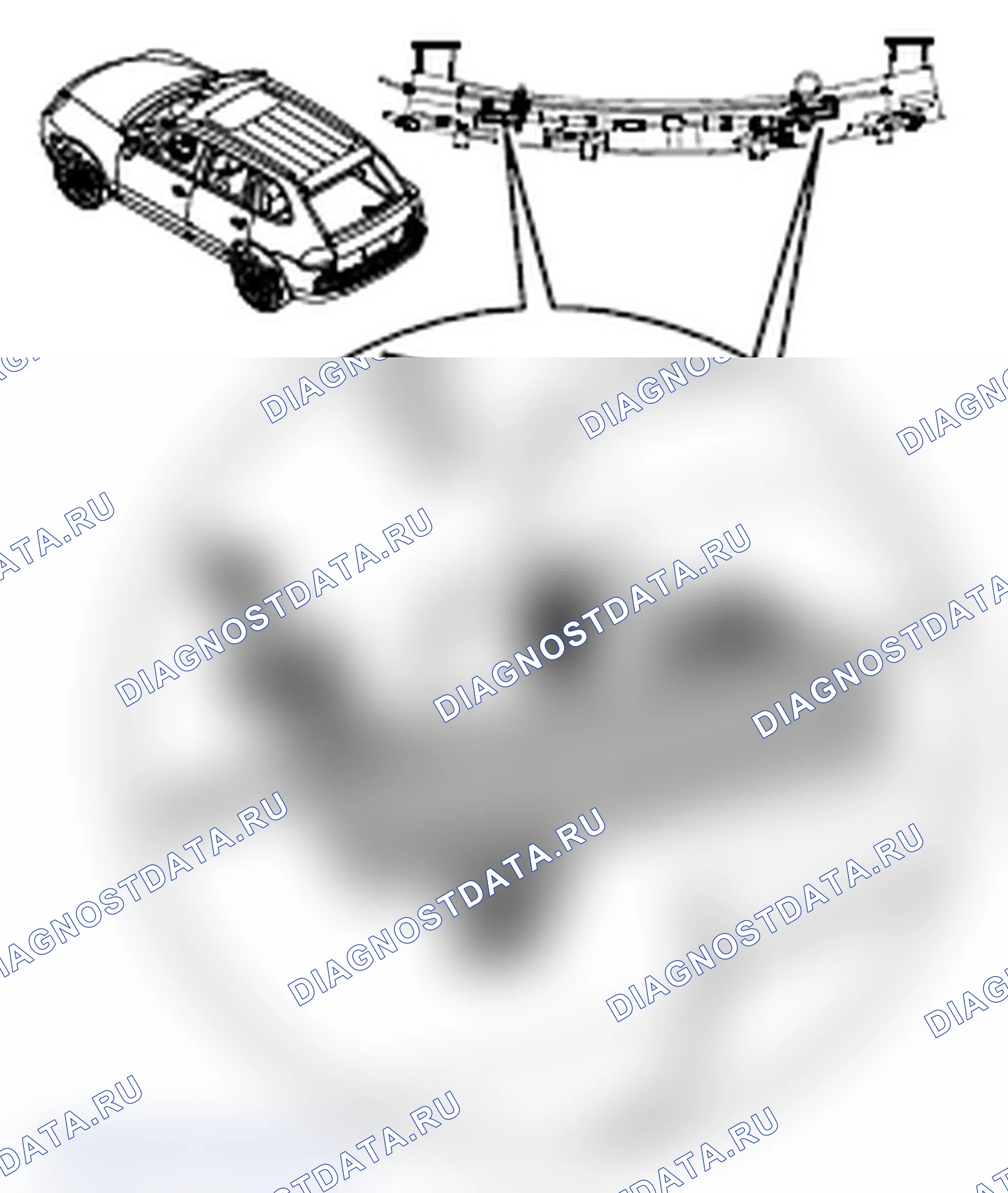 Рис. 736: Антенны заднего бампера. Porsche Cayenne S I