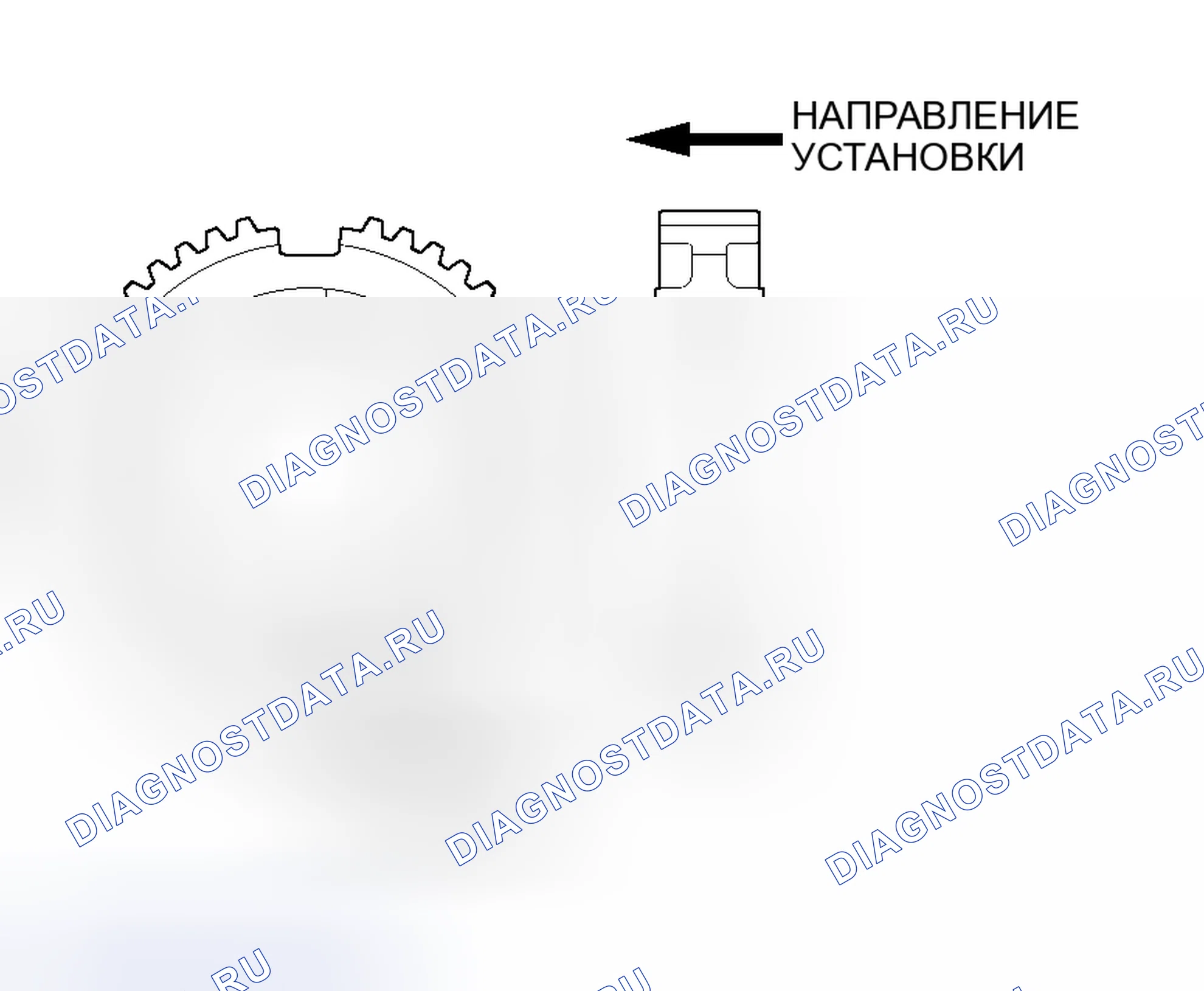 Рис. 33: > > F < < 3RD-4TH МОНТАЖ СТУПИЦЫ СИНХРОНИЗАТОРА ЧАСТОТЫ ВРАЩЕНИЯ. Mitsubishi Outlander I