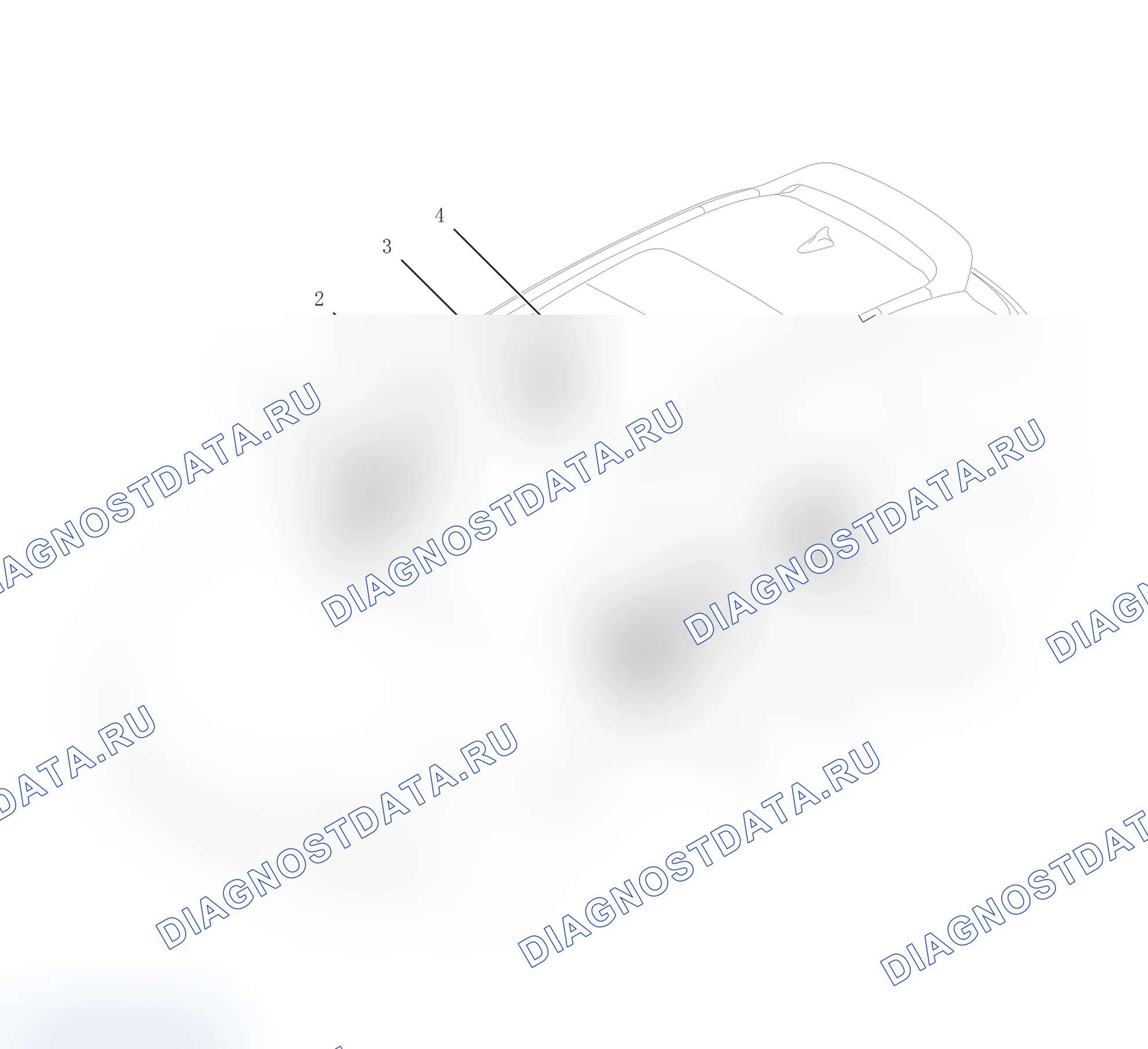 Схема расположения электростеклоподъёмника — Haval Chitu. Haval Chitu I
