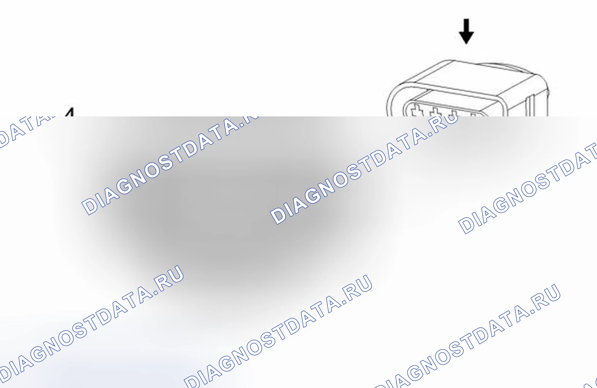Рис. 445: Двигатель стеклоочистителя. Chevrolet Traverse I