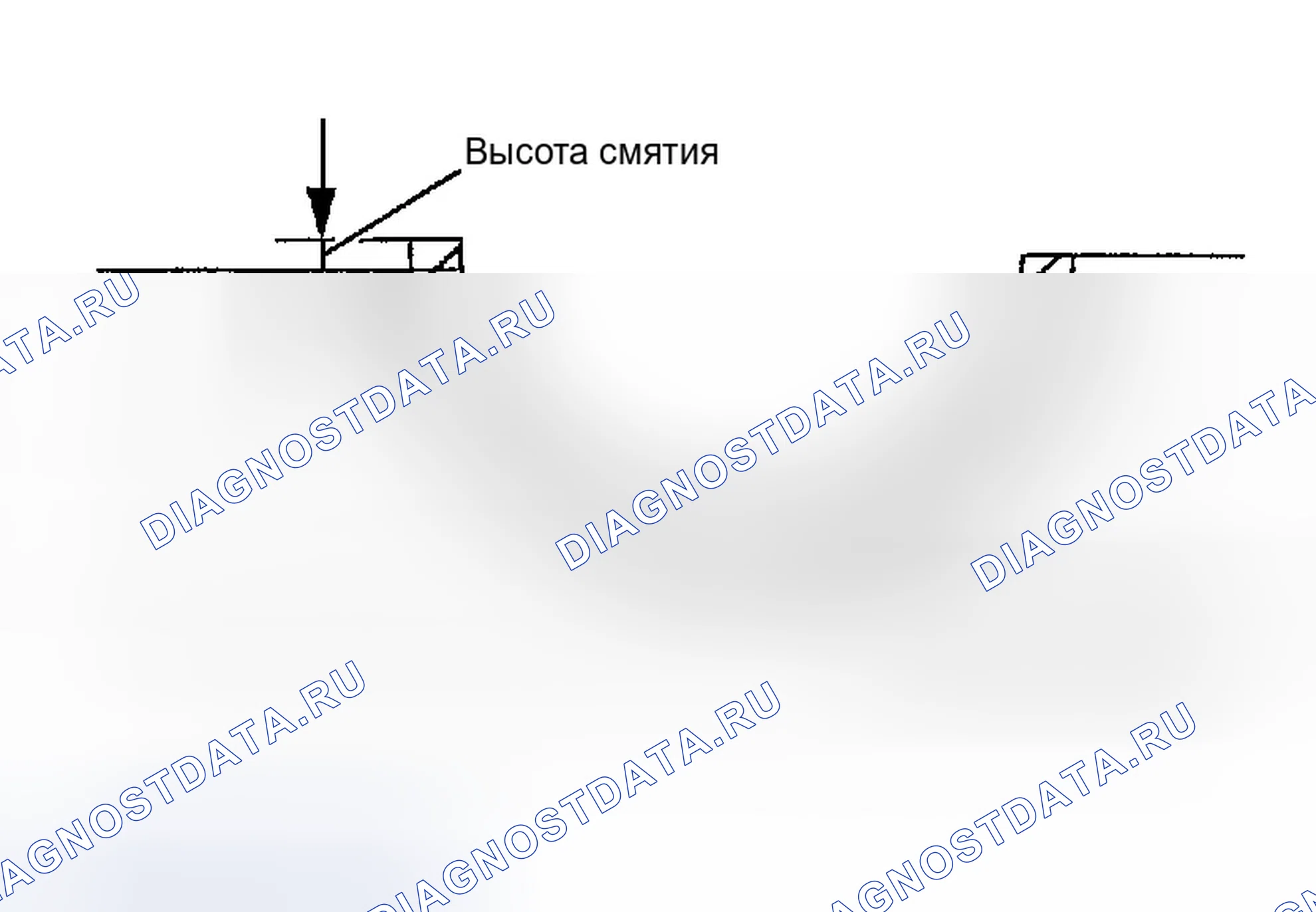 Рис. 370: Высота смятия главного подшипника. Infiniti FX35 I