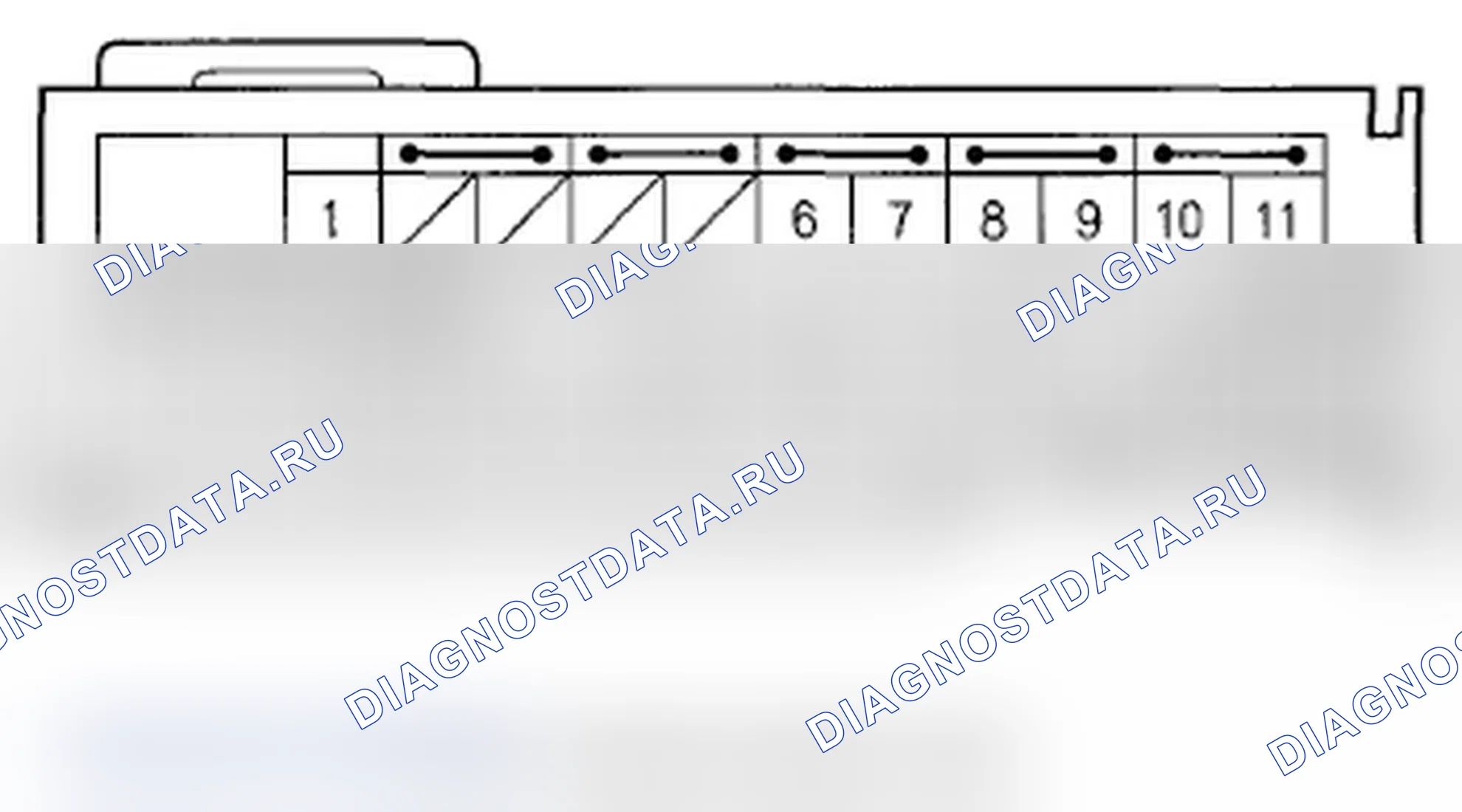 Рис. 45: Входы и выходы модуля SRS разъема B (39P). Acura TL IV