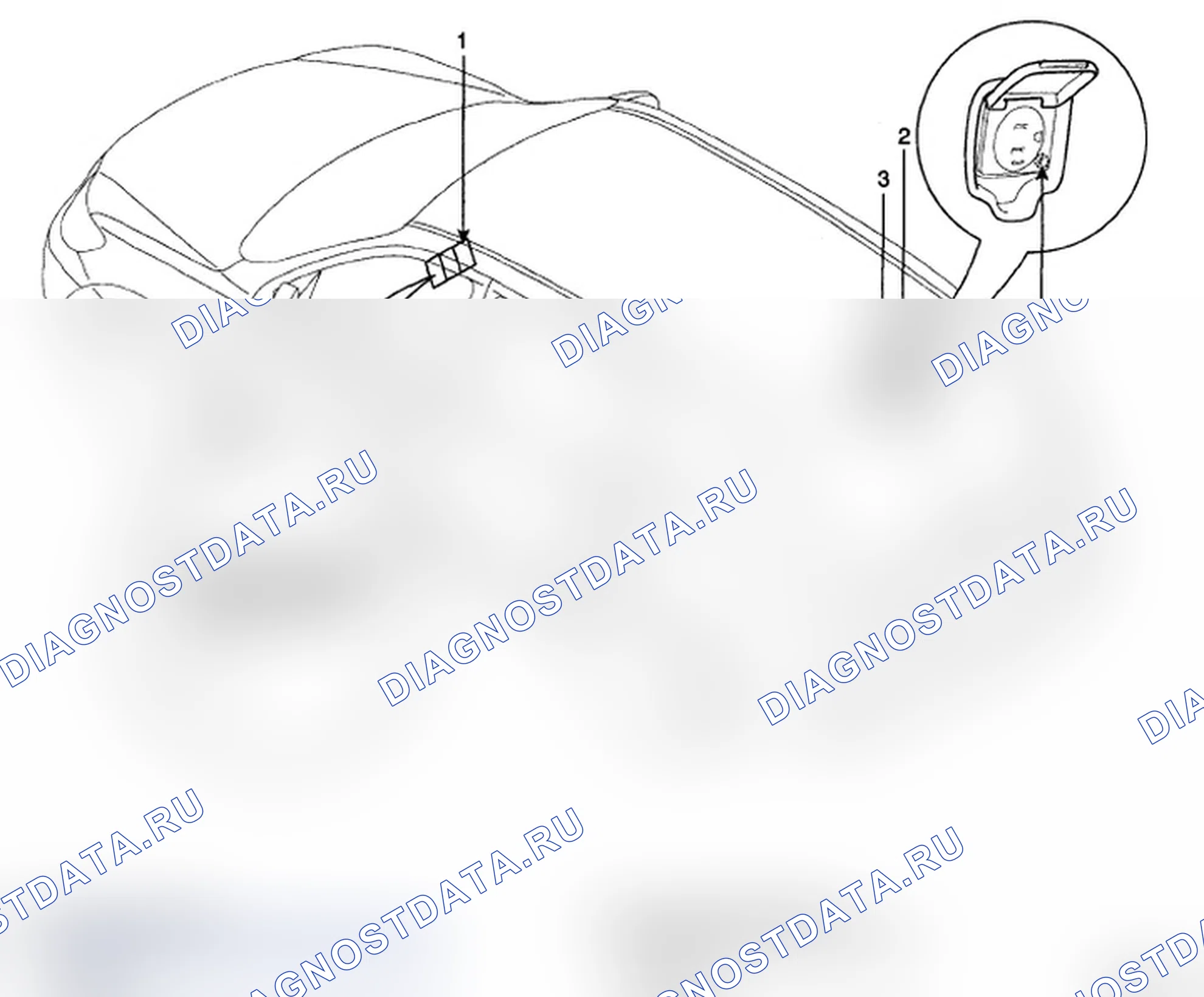 Рис. 13: РАСПОЛОЖЕНИЕ КОМПОНЕНТОВ. Hyundai Santa Fe II