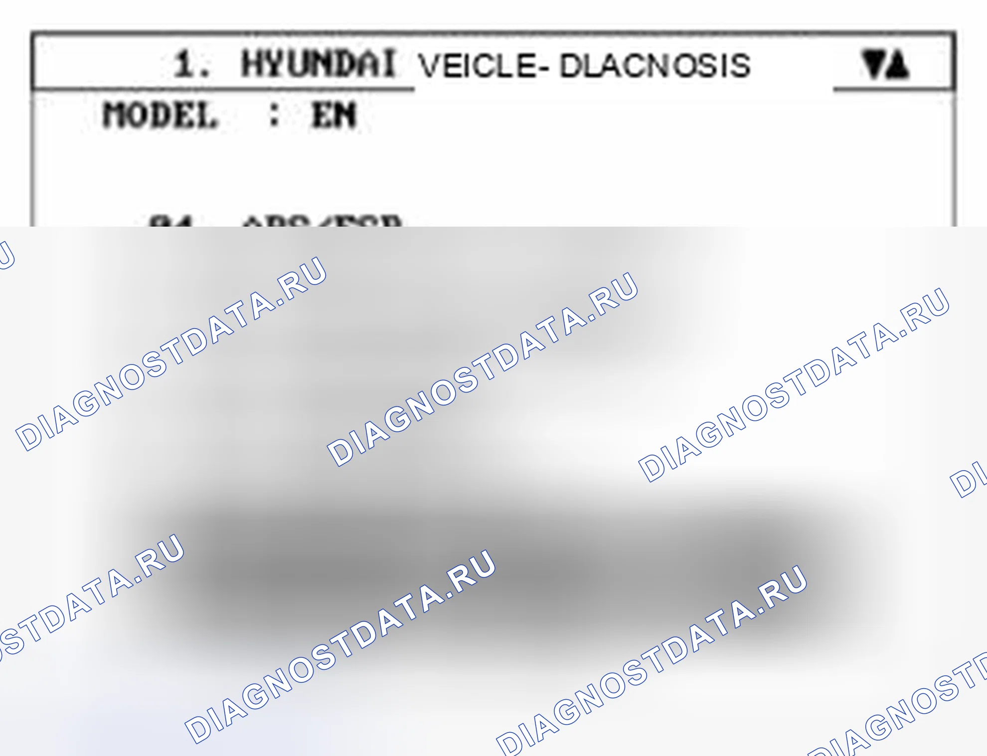 Рис. 41: Диагностика BCM с помощью сканера. Hyundai Veracruz I