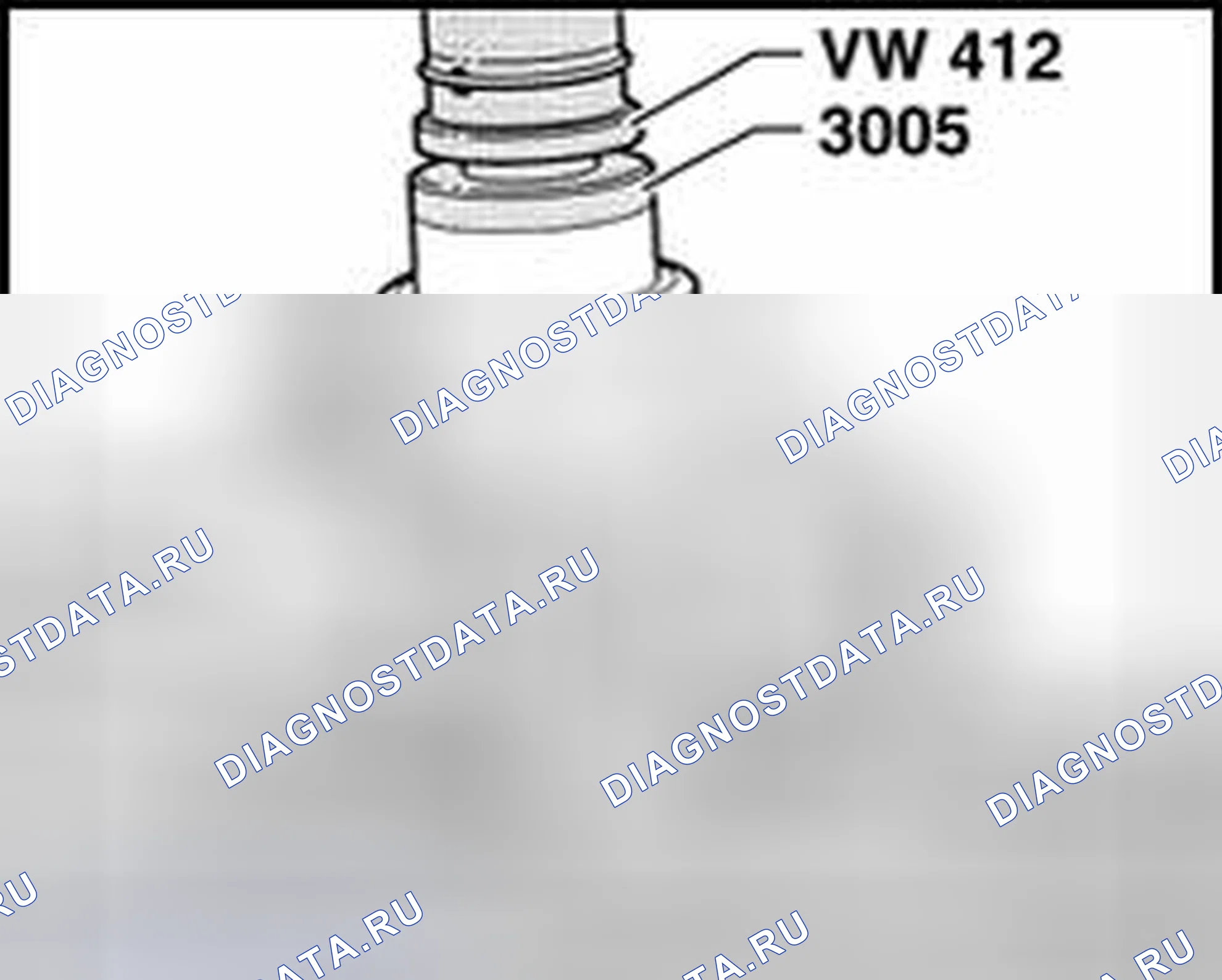 Рис. 235: Запрессовка подшипника колеса в корпус подшипника колеса. Volkswagen Passat B5
