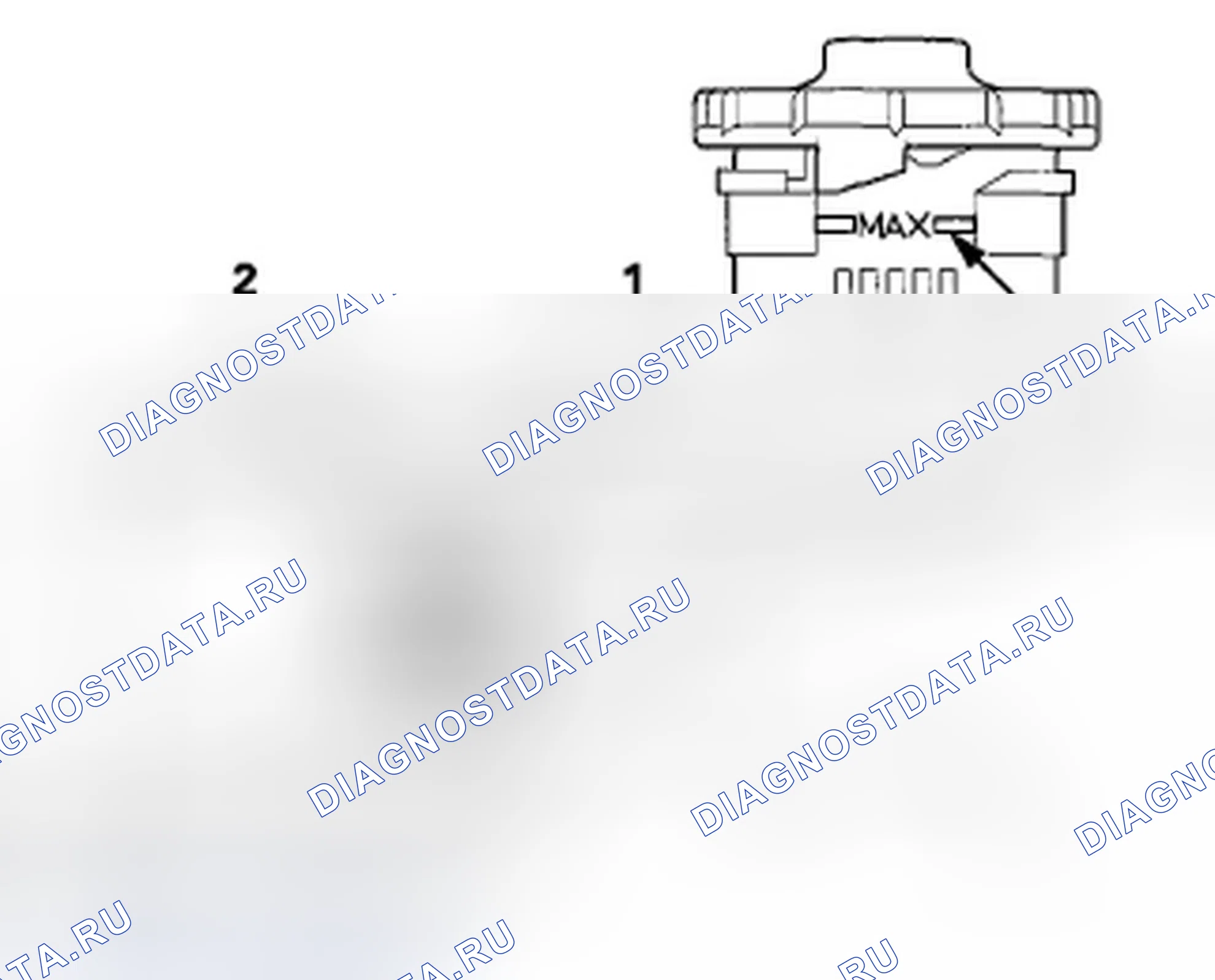 Рис. 4: Испытание реле уровня тормозной жидкости. Acura TSX II