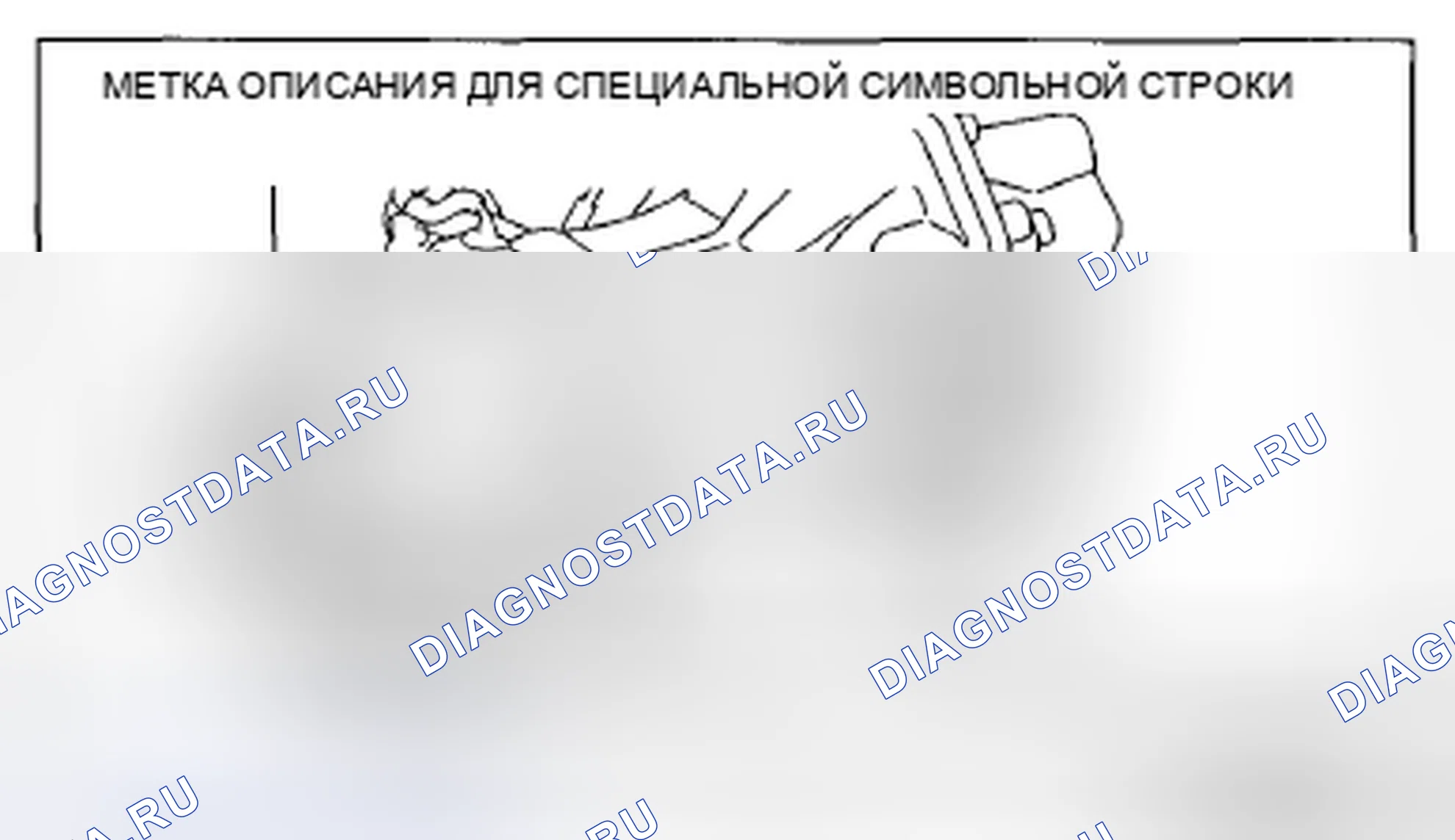 Рис. 24: Идентификация специальной символьной строки лазерной метки и метка описания для специальной строки символов. Mazda CX-5 I