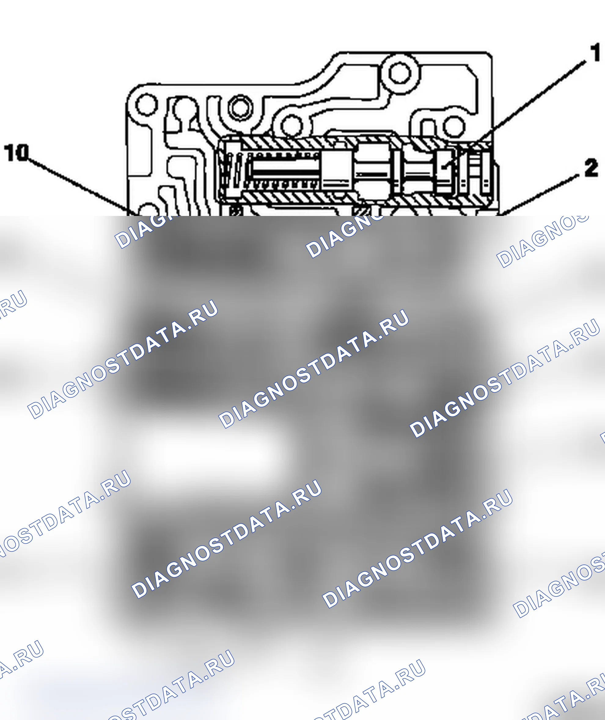 Разборка и сборка заднего корпуса клапана (AF20). Opel Astra G