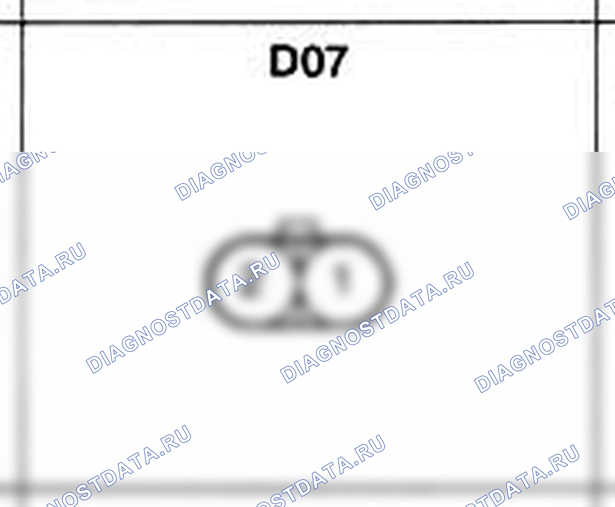 Распиновка разъёма D07 — дверного жгута. Hyundai H-1 A1