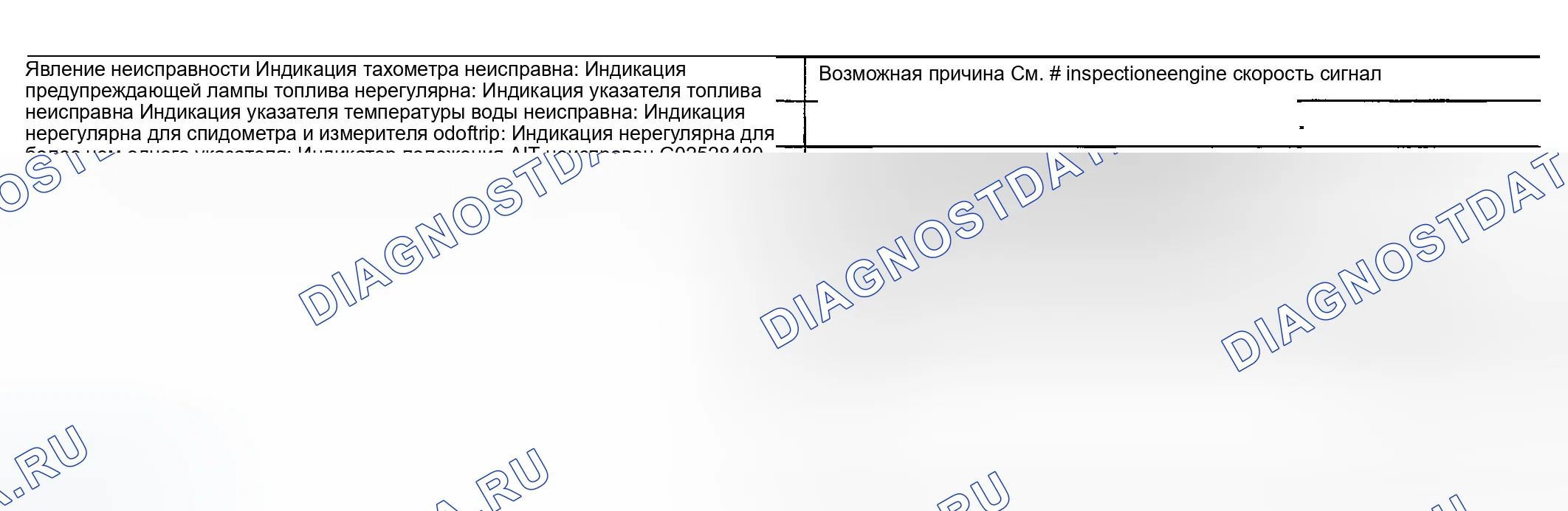 Рис. 33: РЕЗУЛЬТАТЫ ДИАГНОСТИКИ. Infiniti G35 III