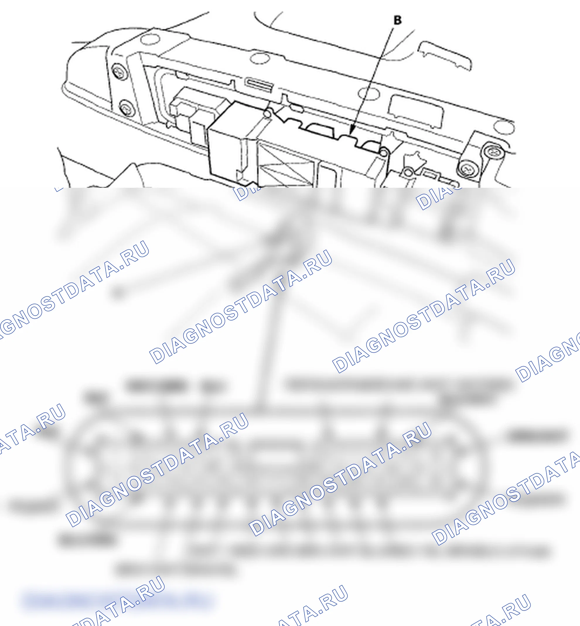 Рис. 35: Входной тест главного переключателя. Honda Ridgeline I