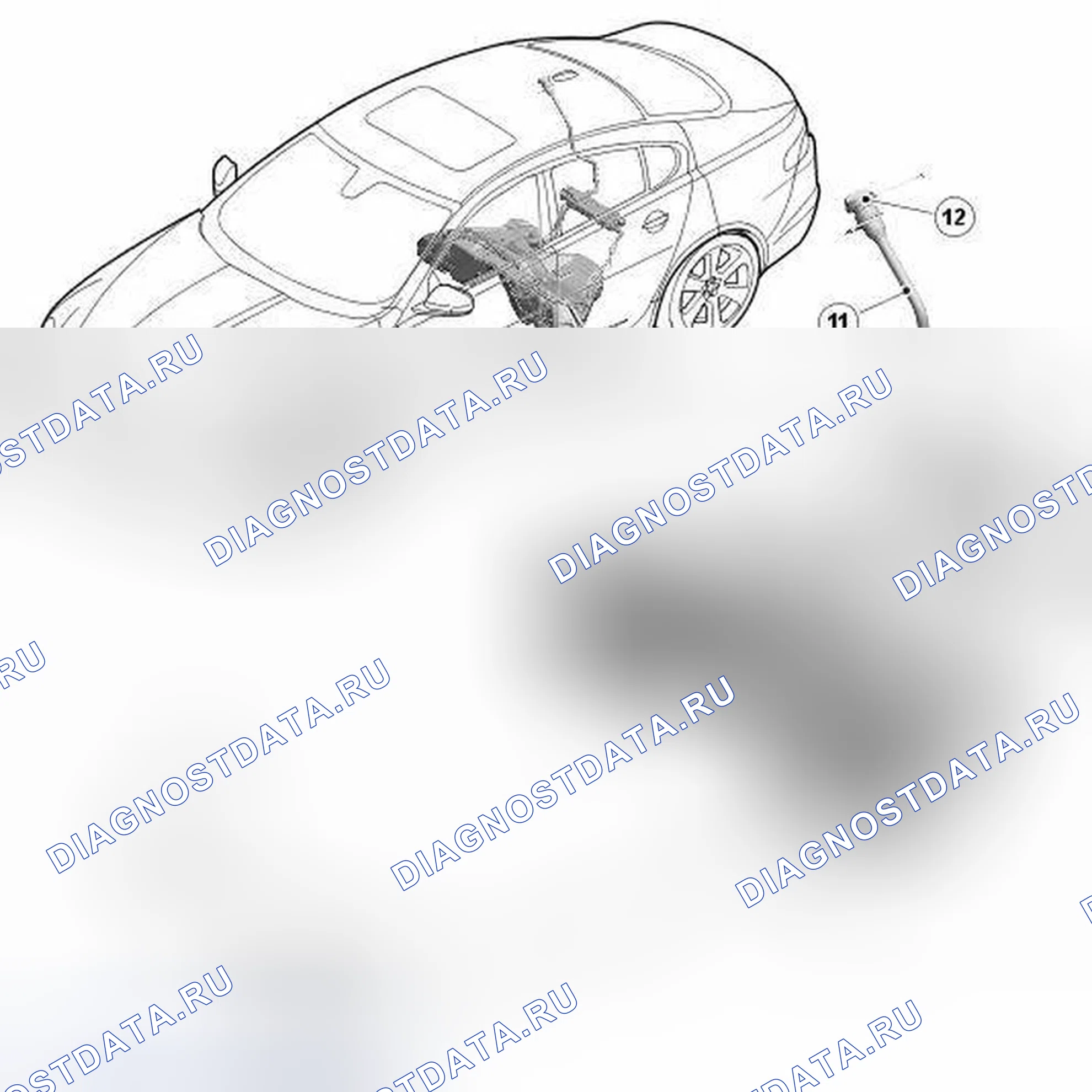 Рис. 89: РАСПОЛОЖЕНИЕ КОМПОНЕНТОВ. Jaguar XFR I