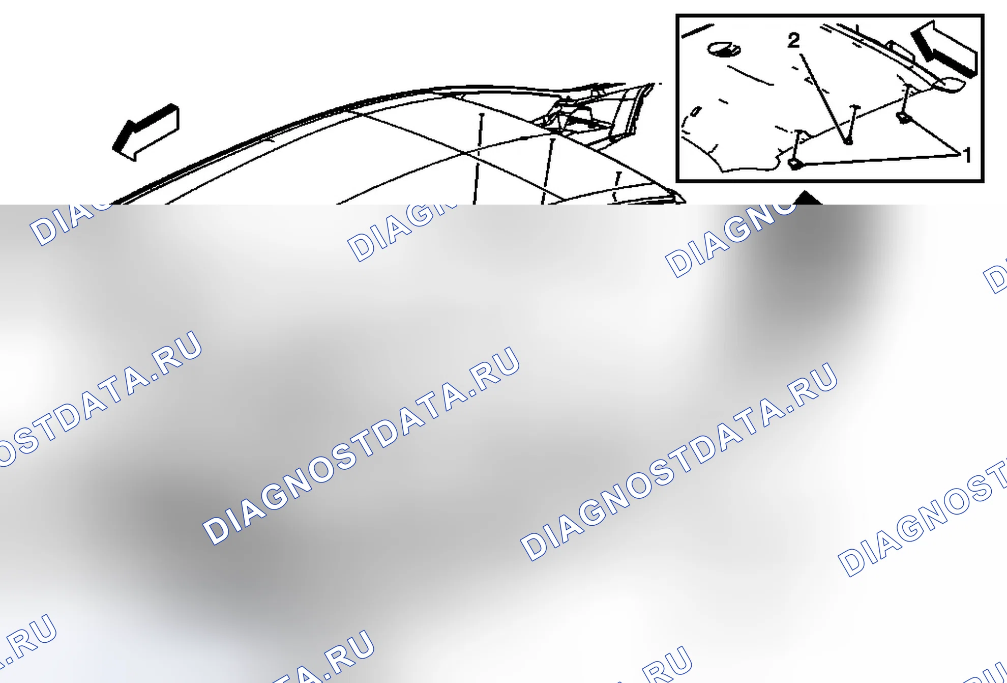 Рис. 48: Замена облицовочной панели (с DE1). Chevrolet Malibu VII