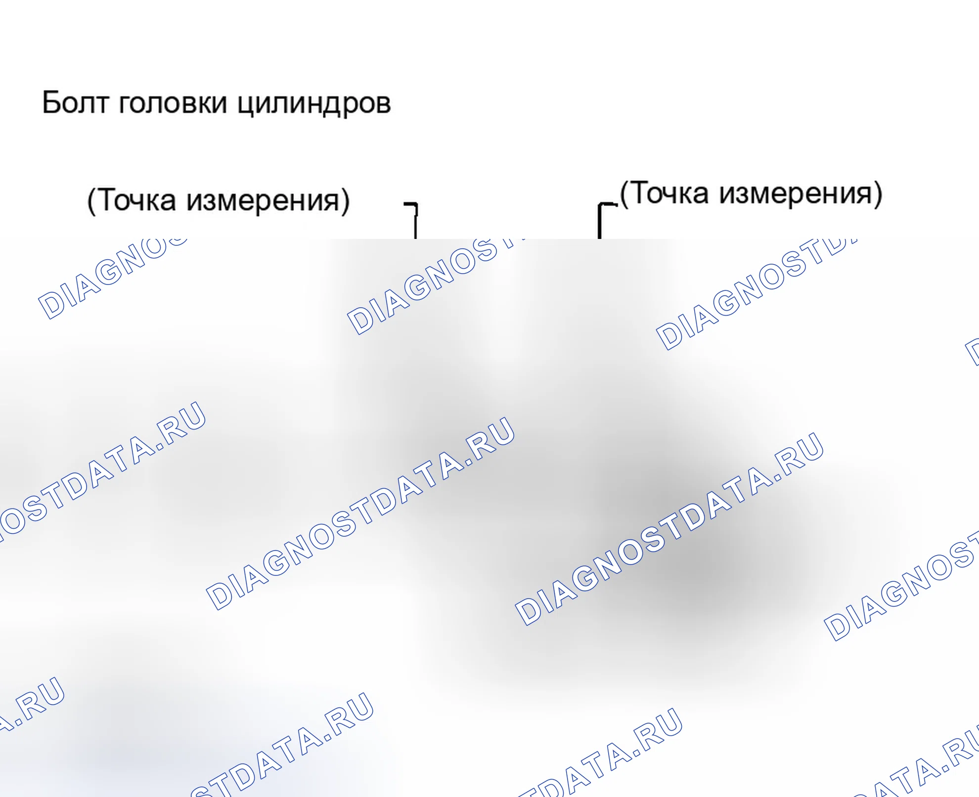 Рис. 38: Наружный диаметр болтов головки цилиндров. Infiniti FX35 I
