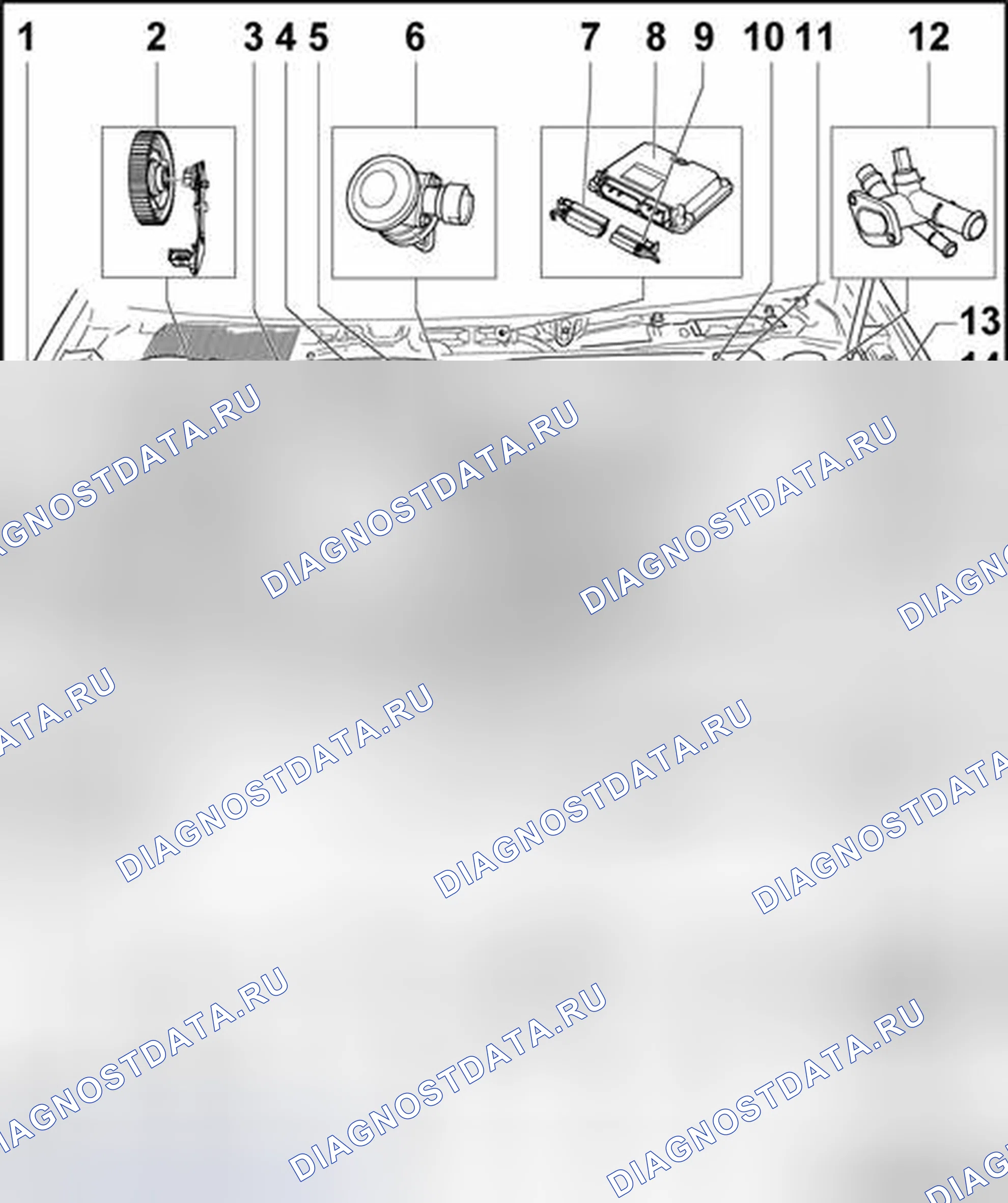 Рис. 37: Коды двигателей AVH, AZG. Volkswagen Golf Mk4