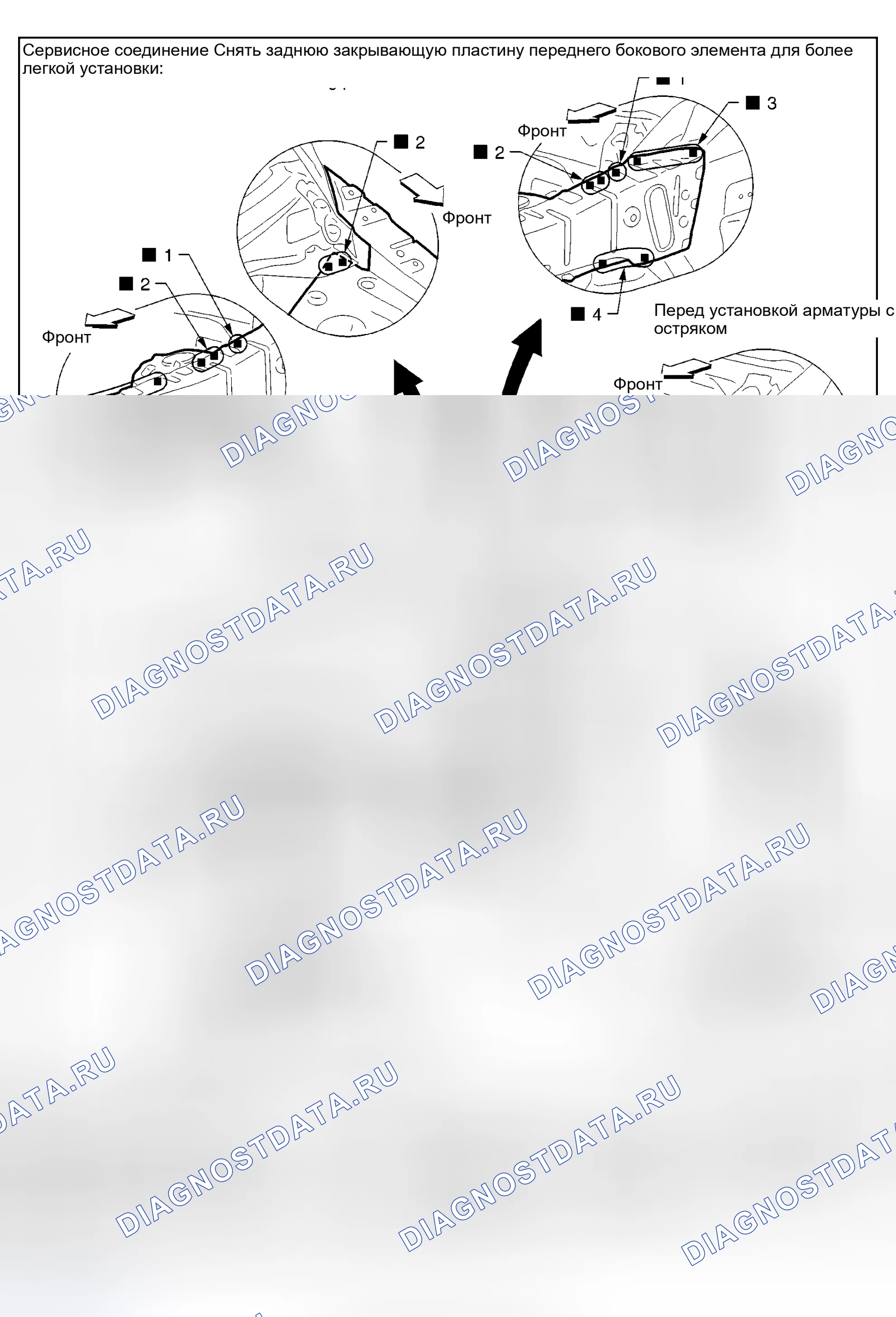Рис. 24: КРОМКА ПУАНСОНА. Nissan Murano Z50