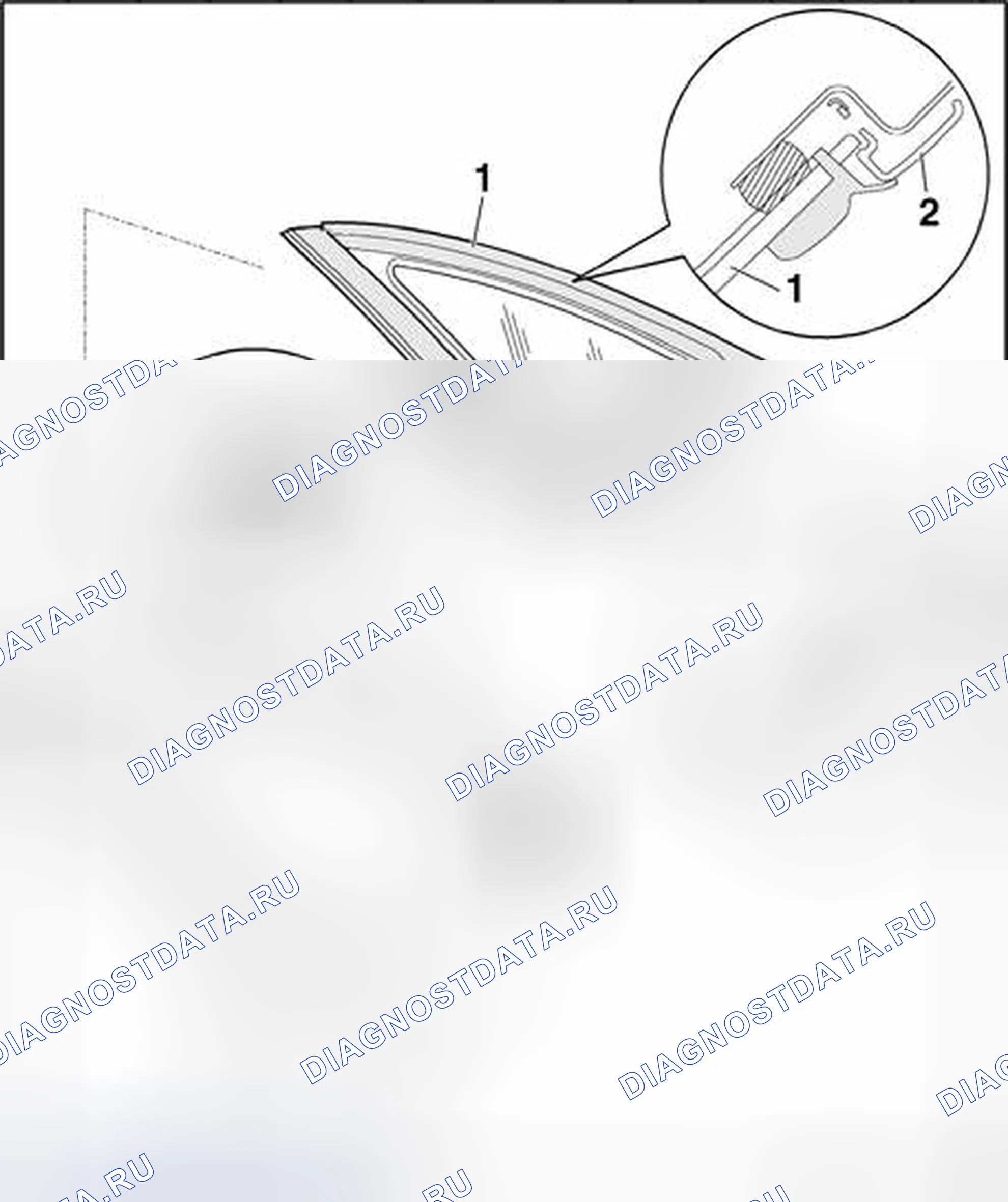 Рис. 208: Боковое окно с формовкой - обзор сборки. Audi S4 B6