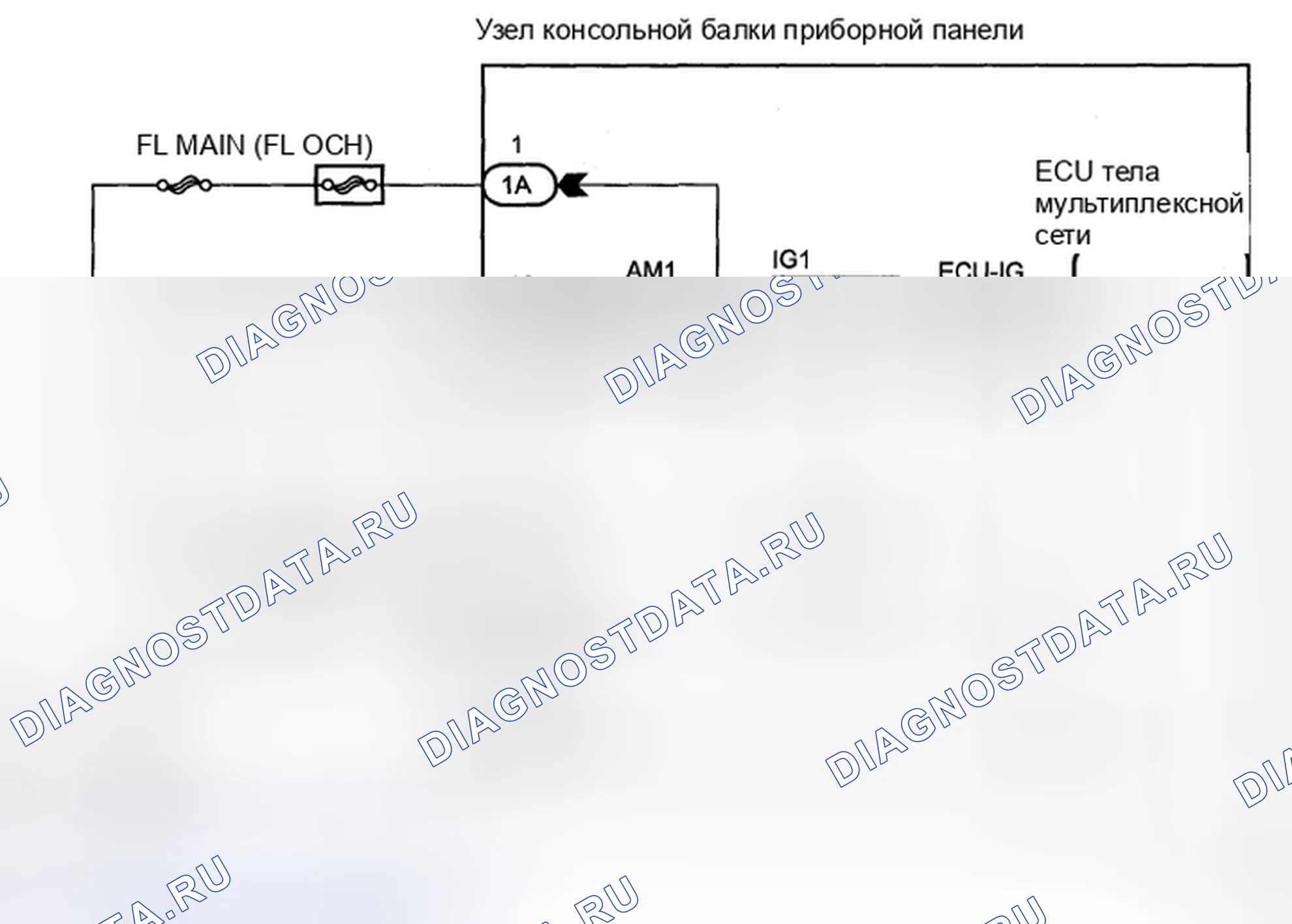 Рис. 38: электросхема. Toyota Sienna II рестайлинг