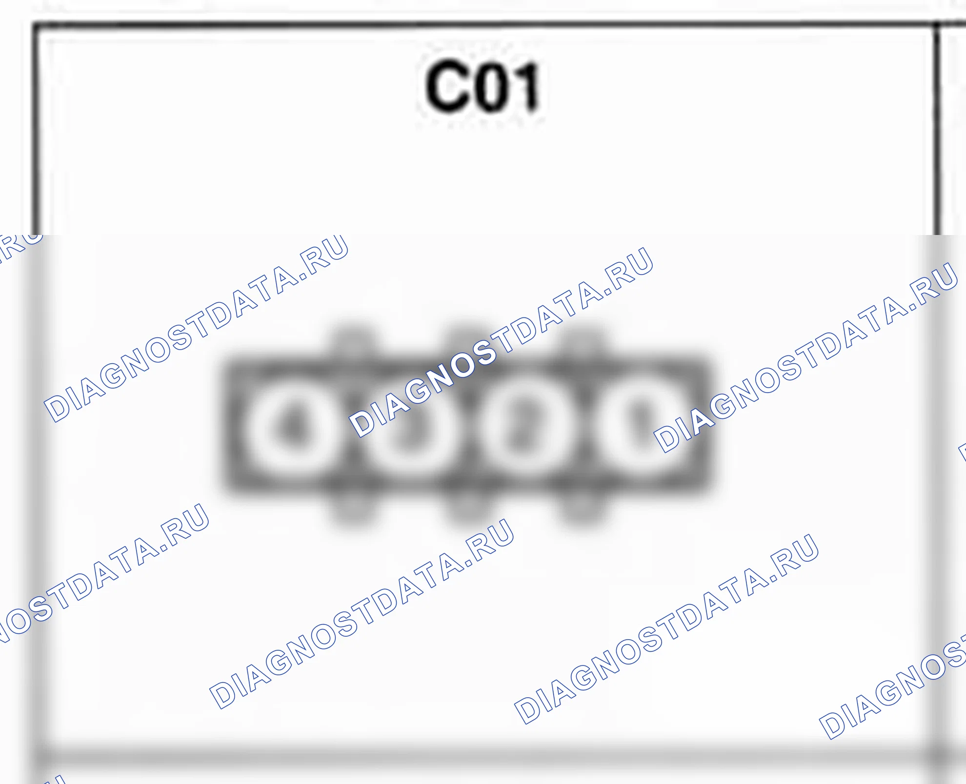 Распиновка разъёма C01 — жгута управления. Hyundai H-1 A1