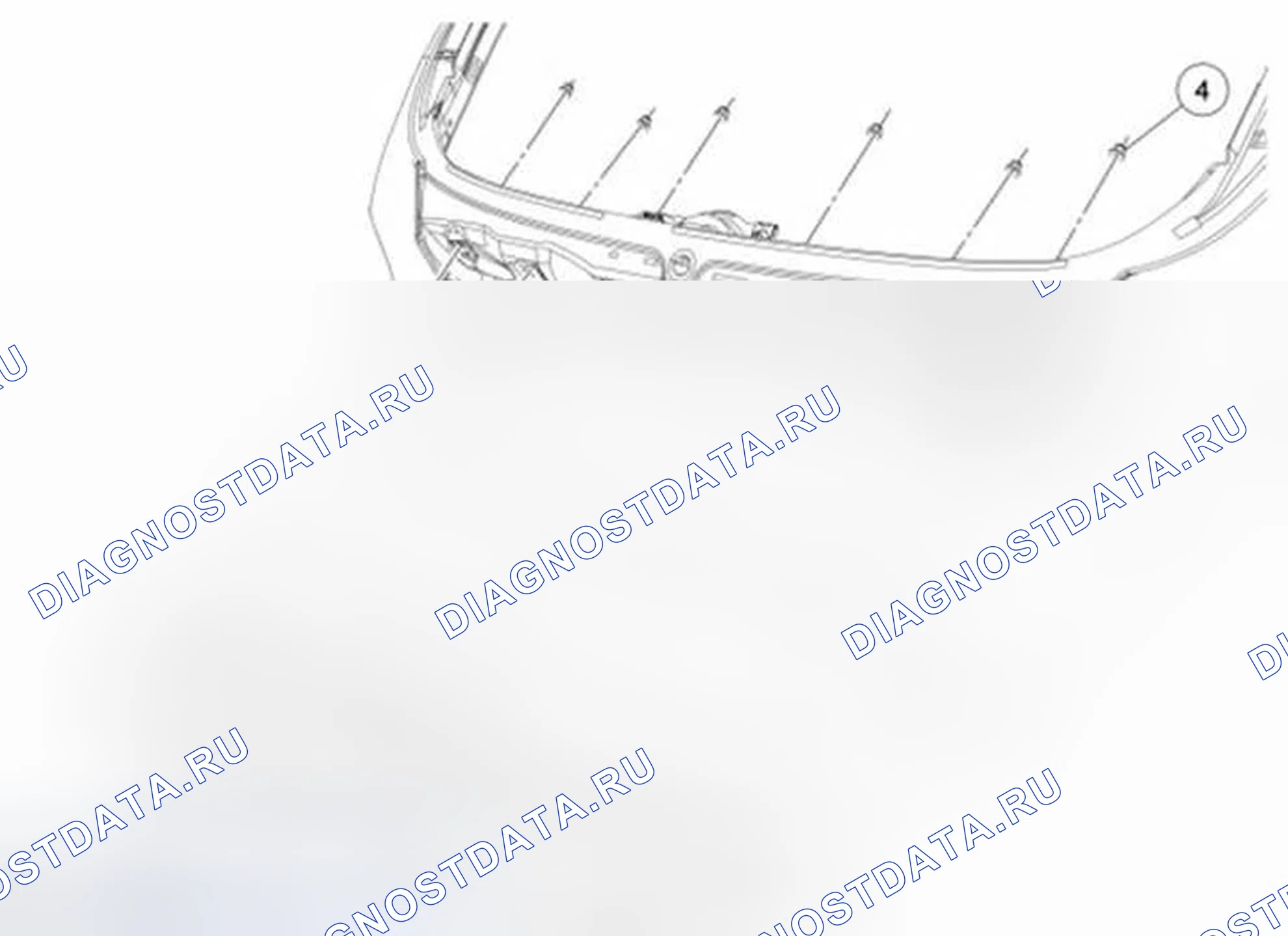 Рис. 18: Аппликация - дверь багажника. Ford Fiesta Mk6