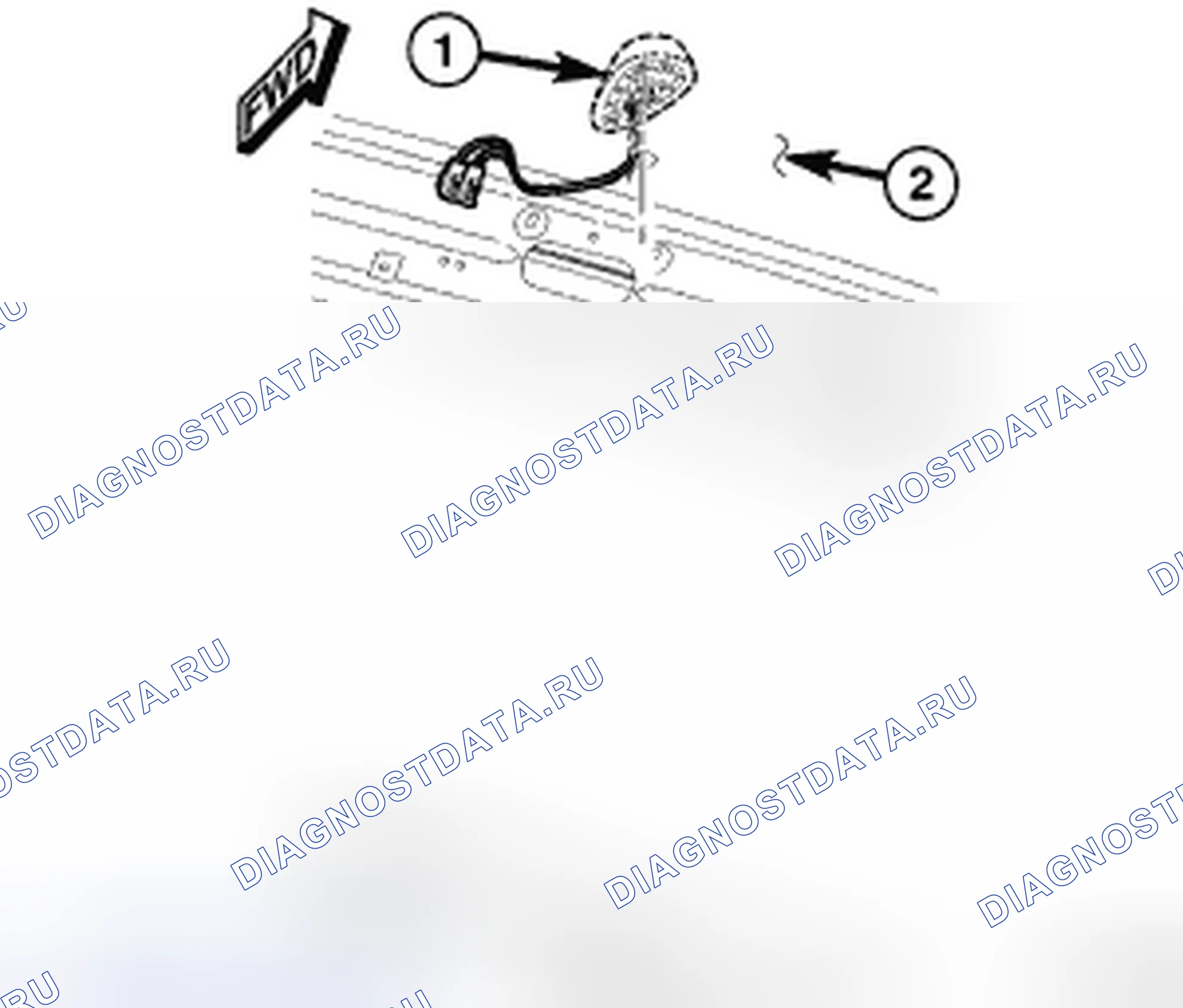 Рис. 120: АНТЕННА - СПУТНИКОВОЕ РАДИО. Dodge Cab & Chassis R3500 HD transition