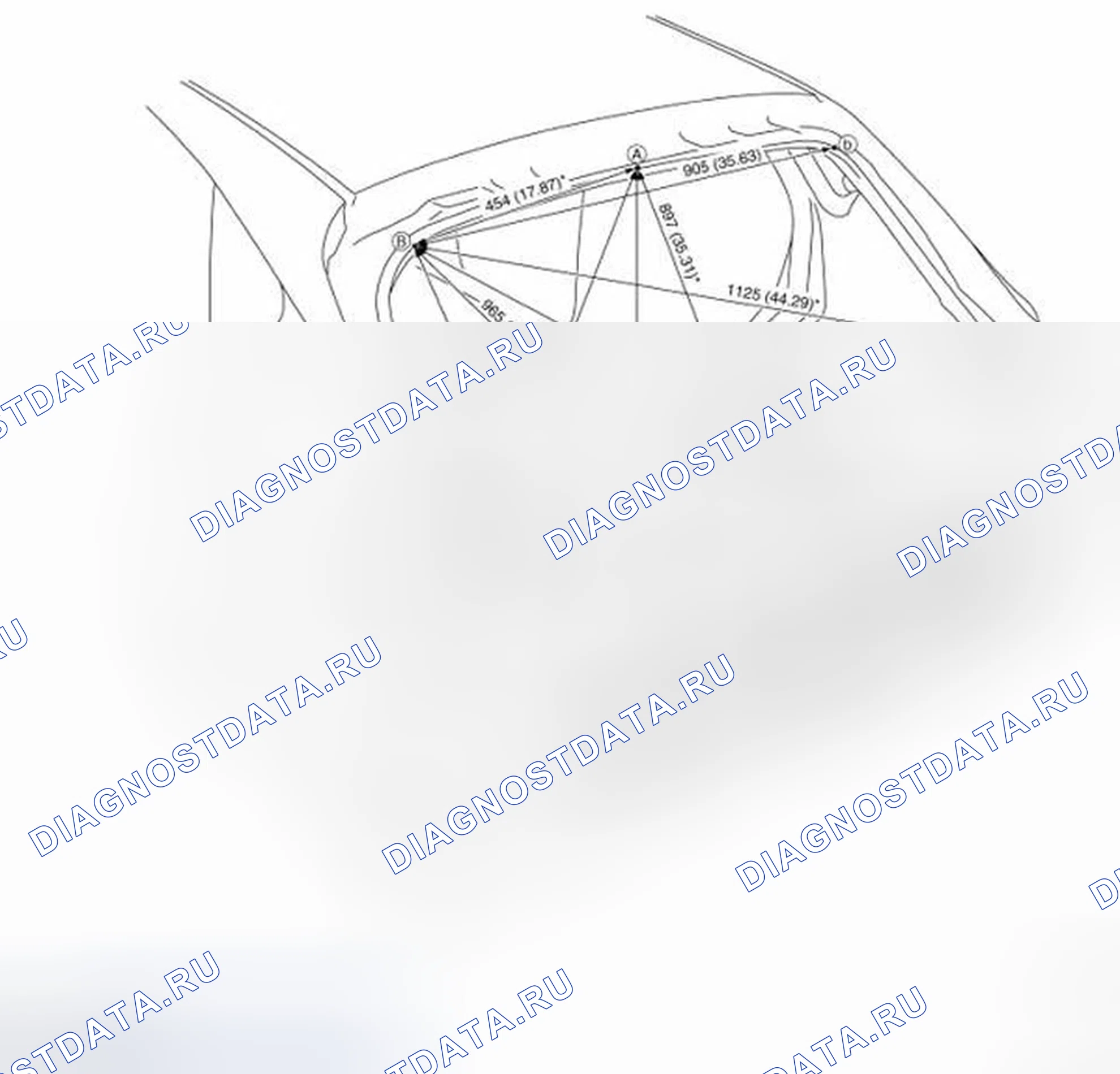 Рис. 226: ИЗМЕРЕНИЕ. Infiniti QX50 I