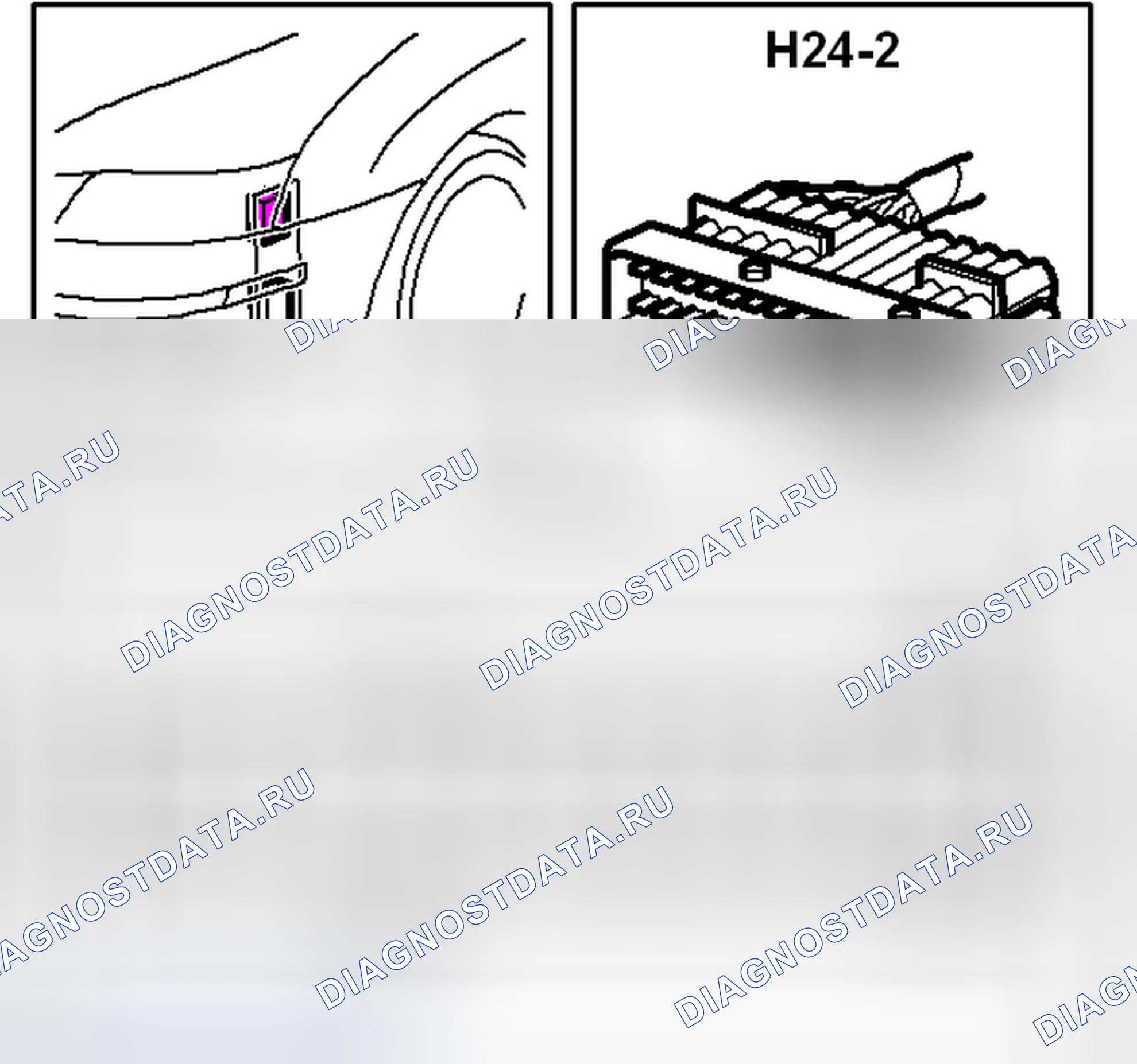 Рис. 87: Разъем H24-2 (T8). Kia Optima II