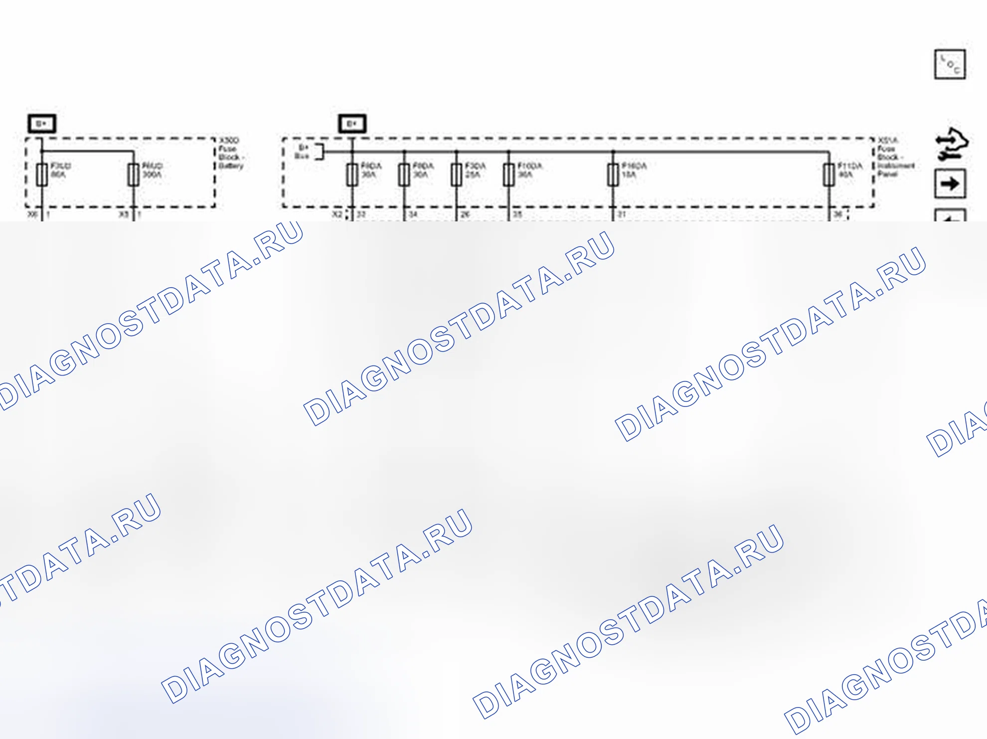 Рис. 58: Предохранители F3DA, F8DA F10DA F11DA F16DA. Chevrolet Orlando I