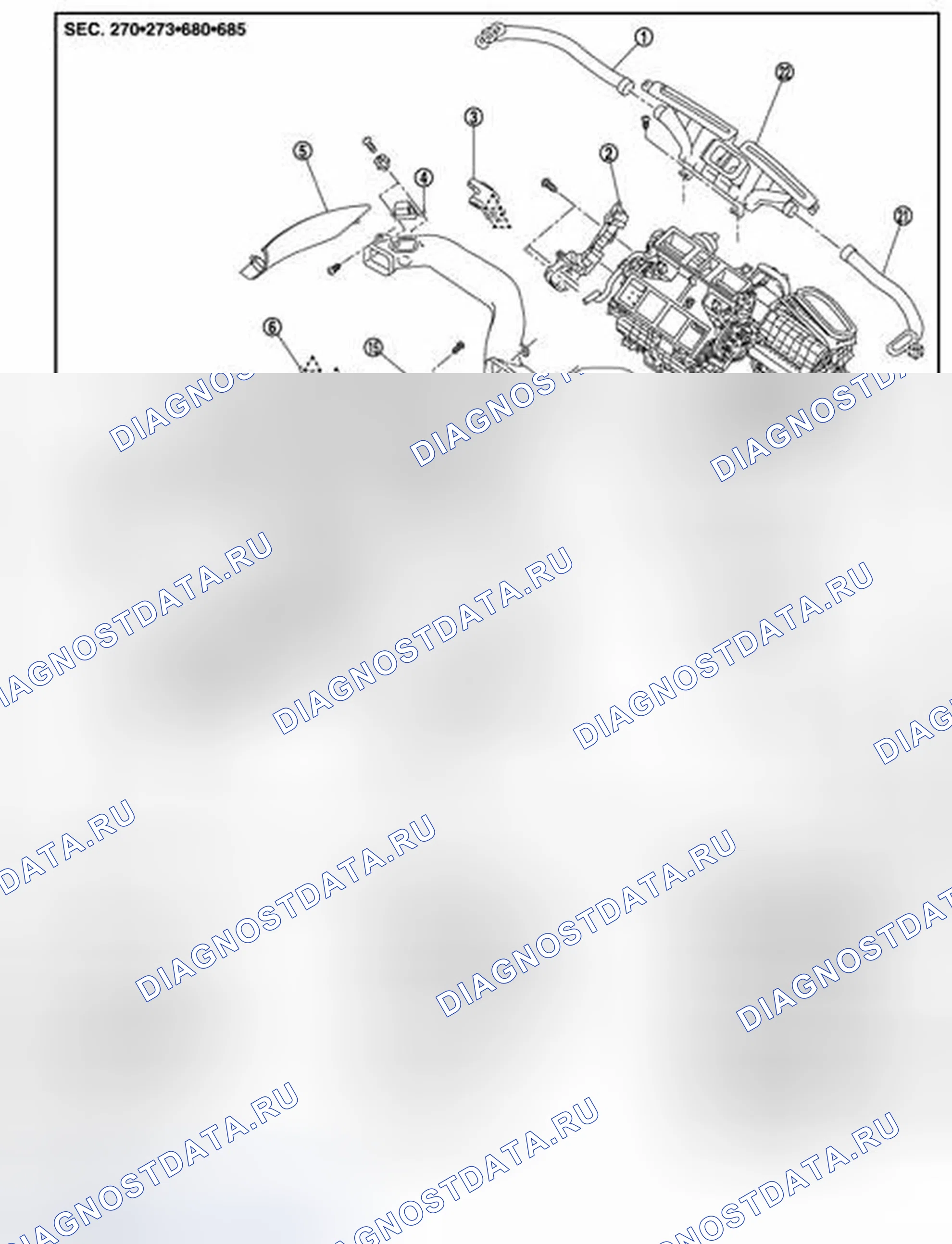 Рис. 122: ПЕРЕДНЯЯ ЧАСТЬ. Infiniti M37 IV