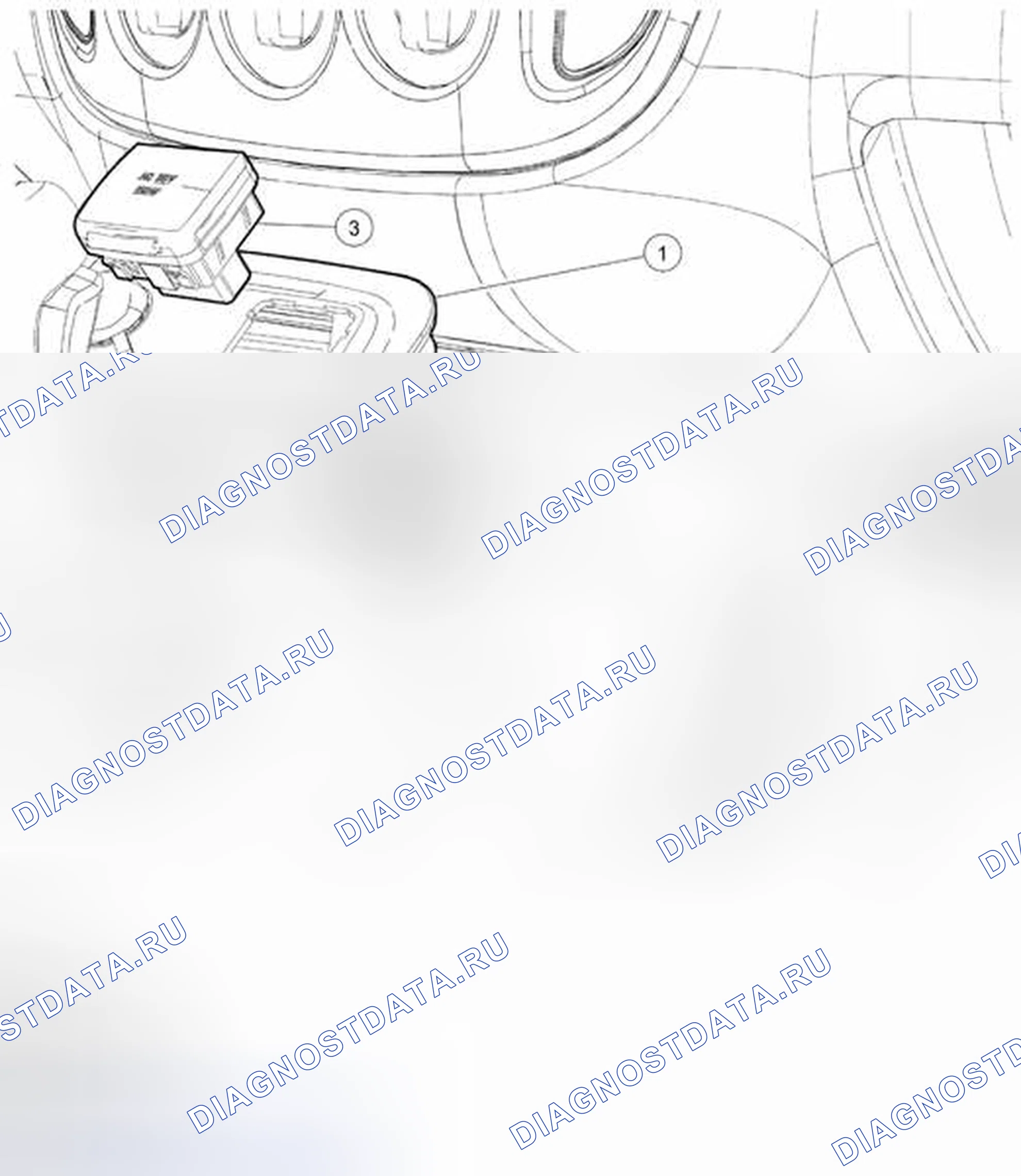 Рис. 11: СНЯТИЕ / УСТАНОВКА ТОЧКИ ПИТАНИЯ ПЕРЕМЕННОГО ТОКА - ГИБРИД. Mazda Tribute II