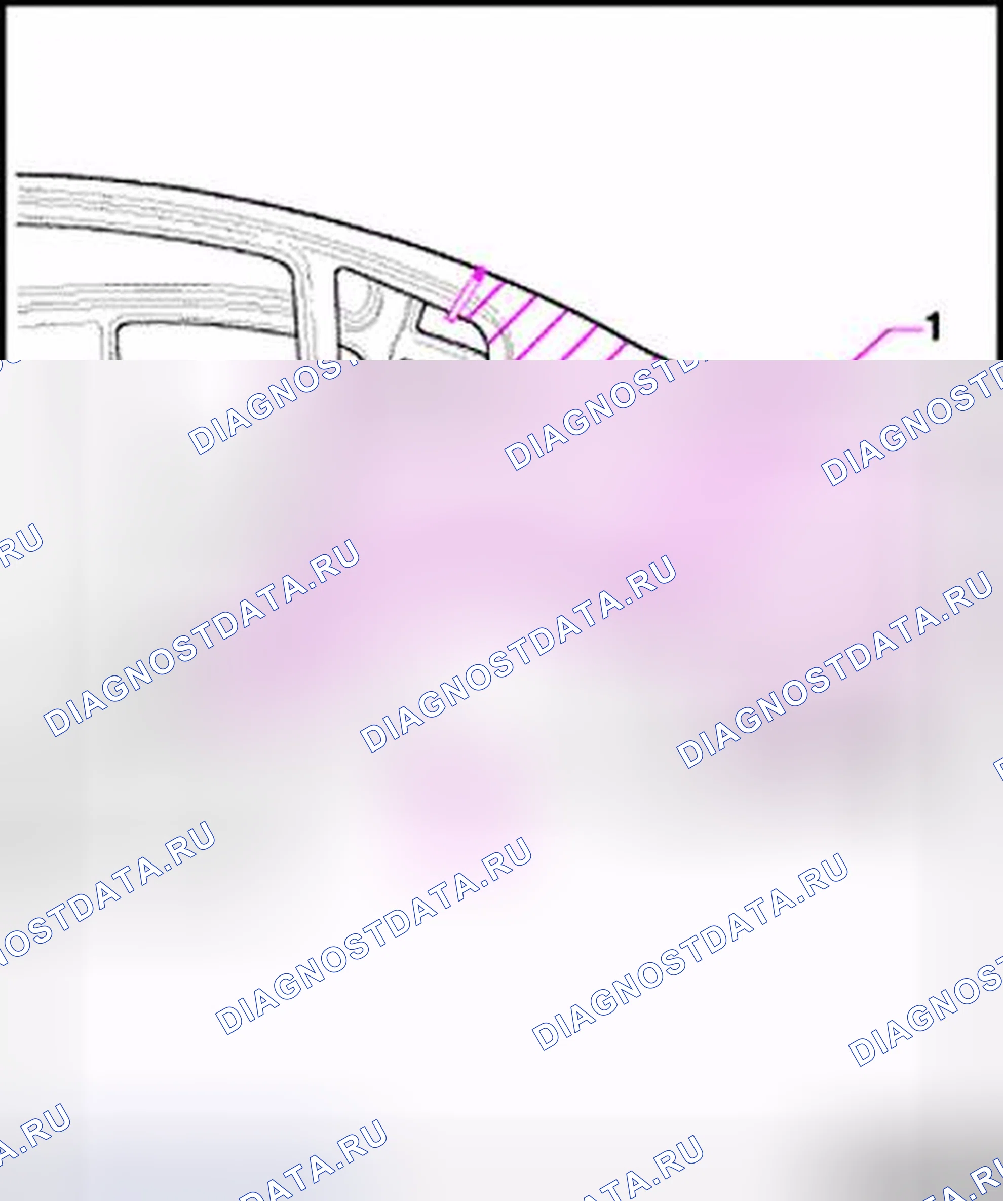 Рис. 179: Разделительные зоны. Volkswagen Passat B5