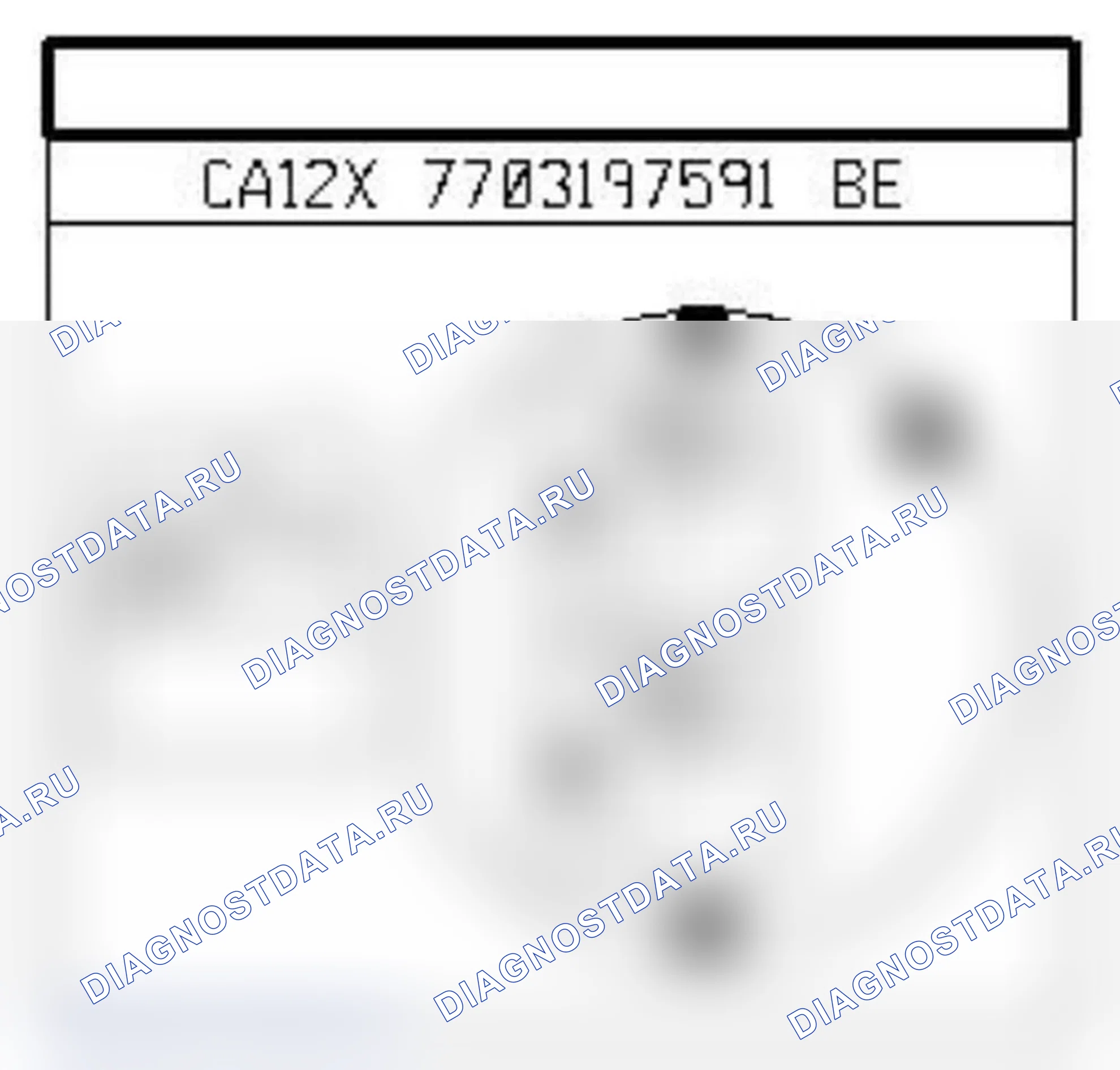 Распиновка разъёма 149 — Датчик верхней мертвой точки. Renault Clio II