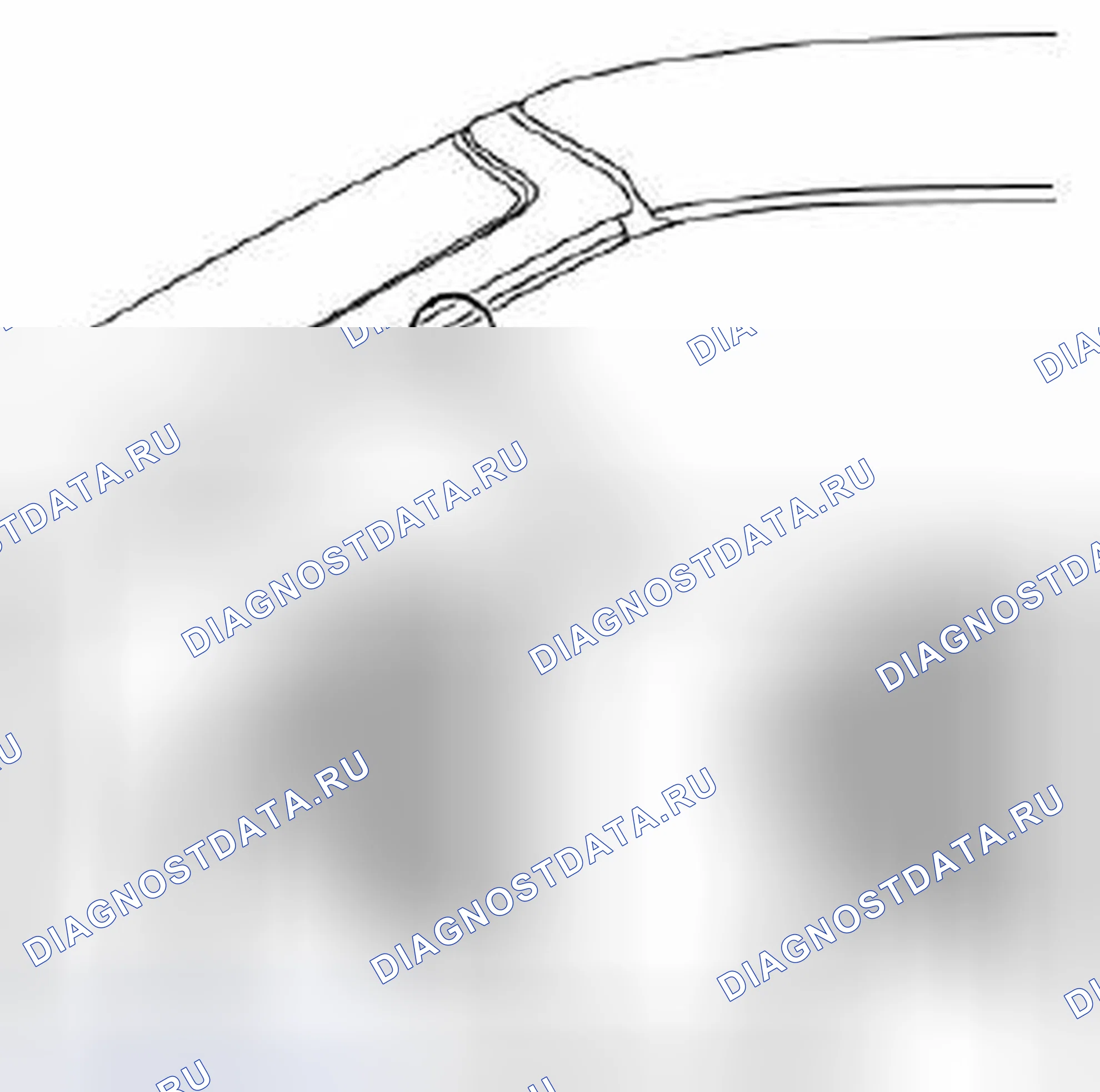 Рис. 19: Проверка положения дверного окна, вперед / назад. Kia Optima II
