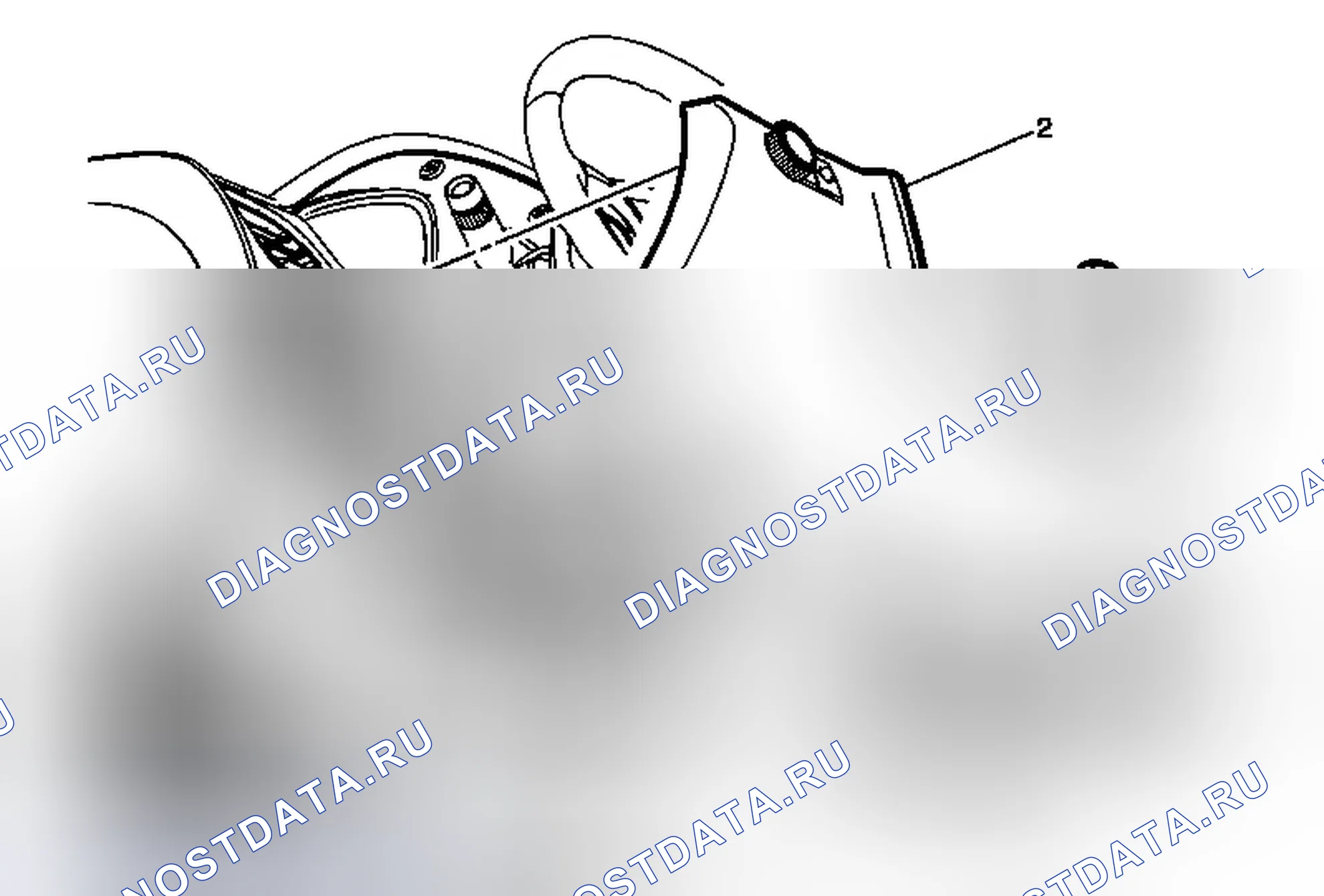 Рис. 175: Замена коленного буфера водителя (траверса). GMC Acadia I рестайлинг