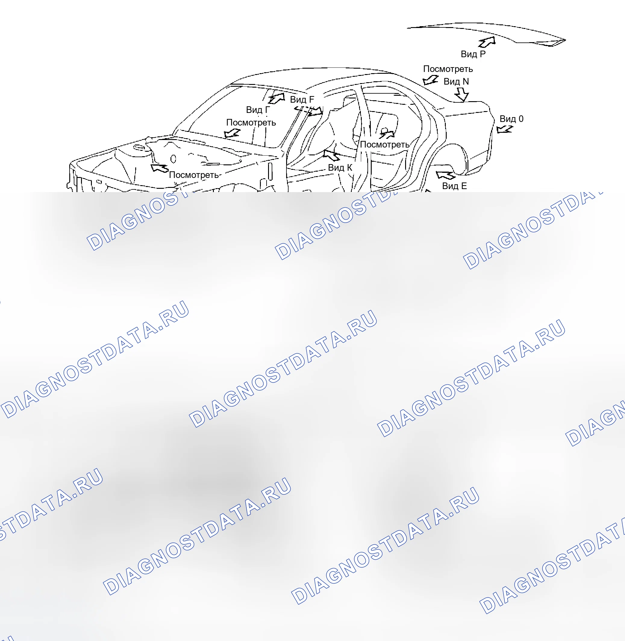 Рис. 26: ОПИСАНИЕ наружных кузовных панелей. Infiniti M45 II