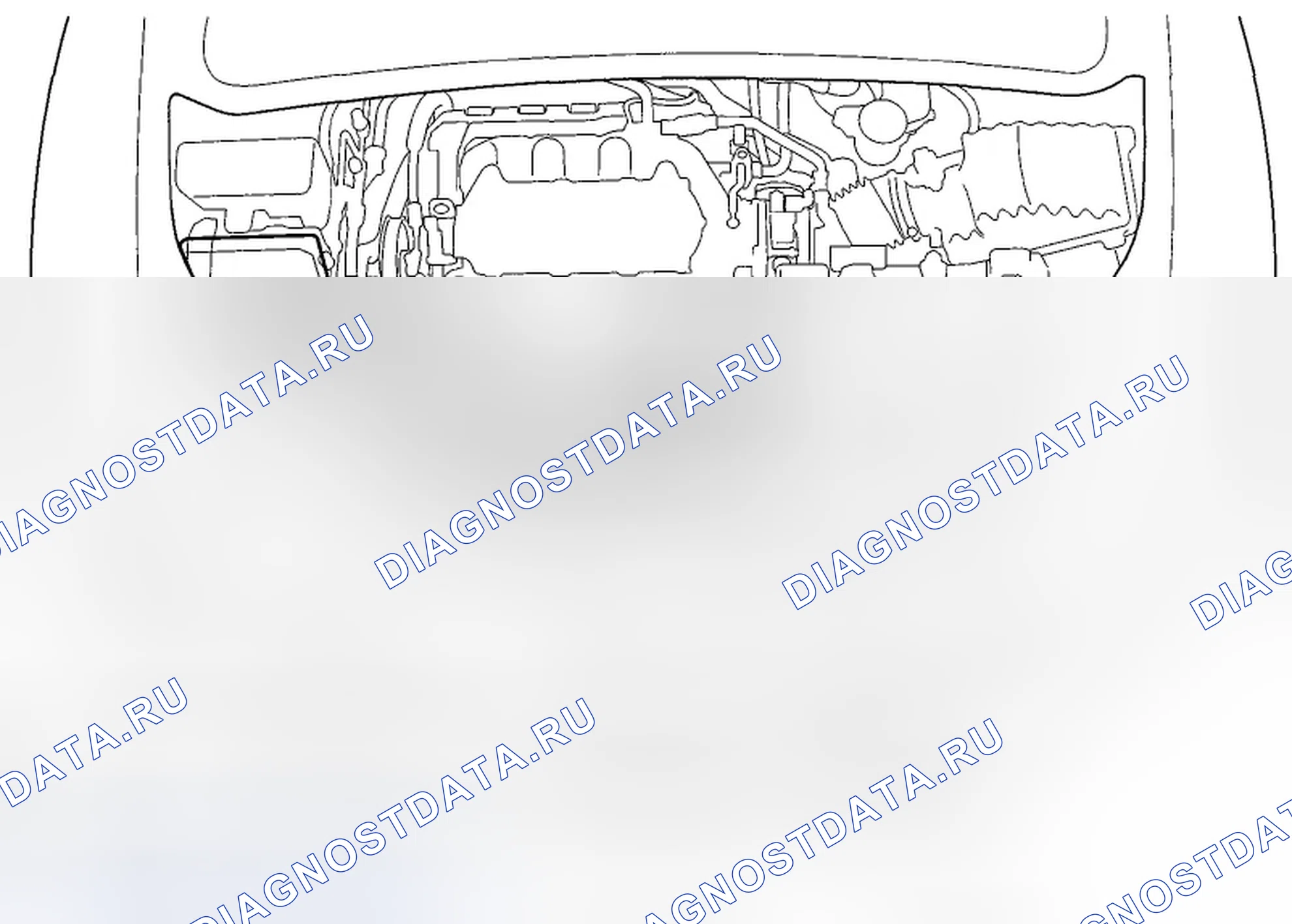 Рис. 70: Указатель расположения компонентов. Acura ZDX I