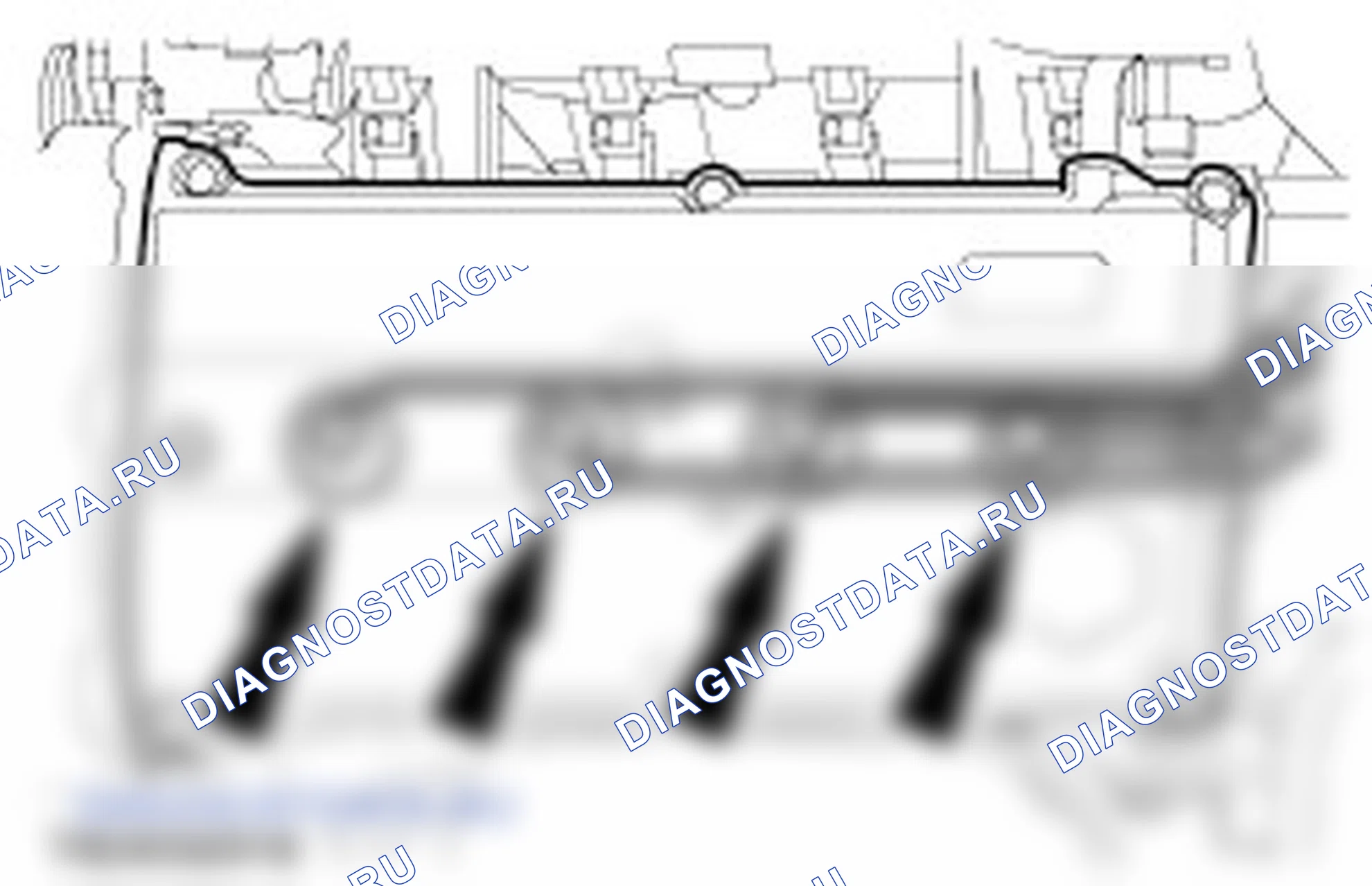 Ремонт крышки головок цилиндров на автомобиле. Ford Transit Connect I