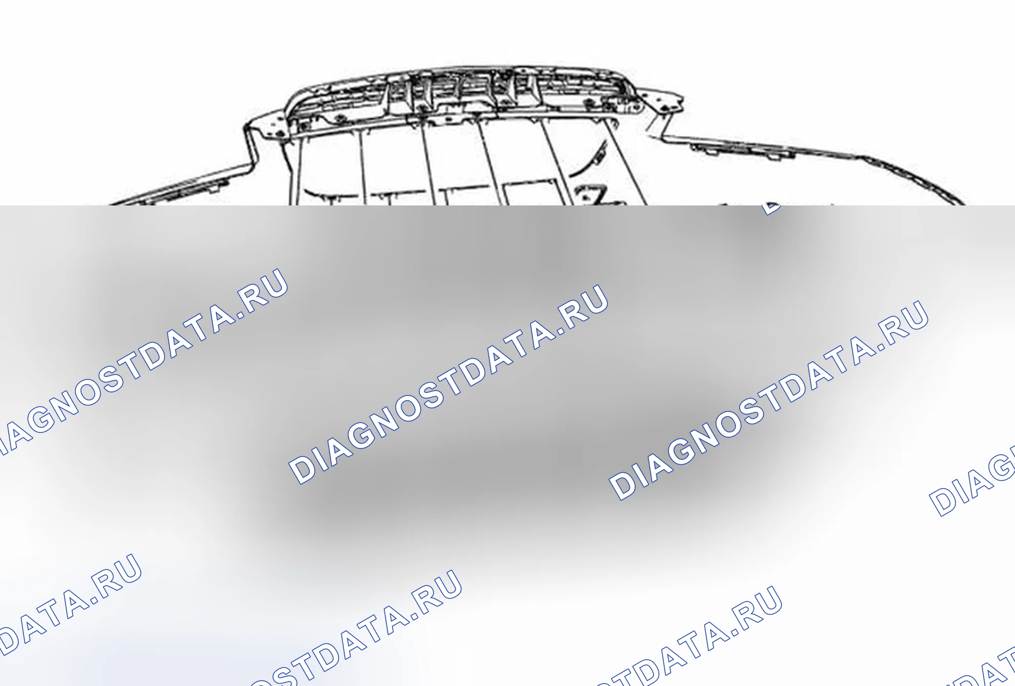 Рис. 28: Замена передней решетки (Trax). Buick Encore I