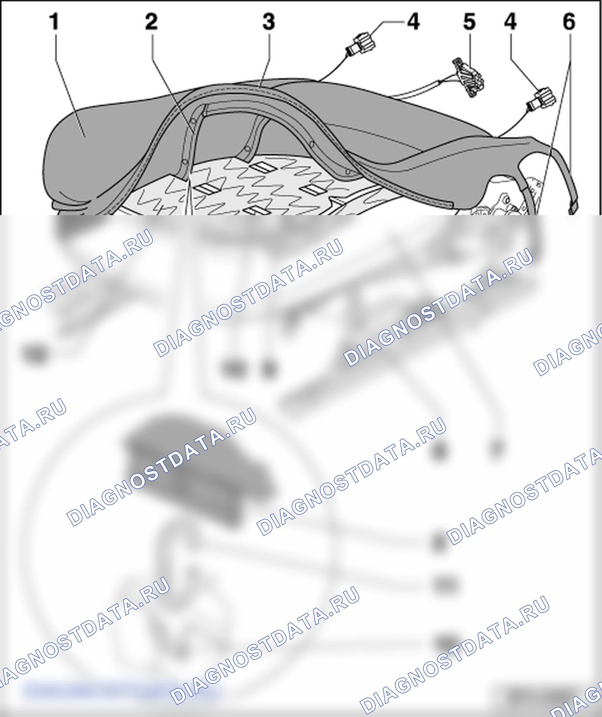 Обивка и подушки передних сидений. Skoda Octavia Ii