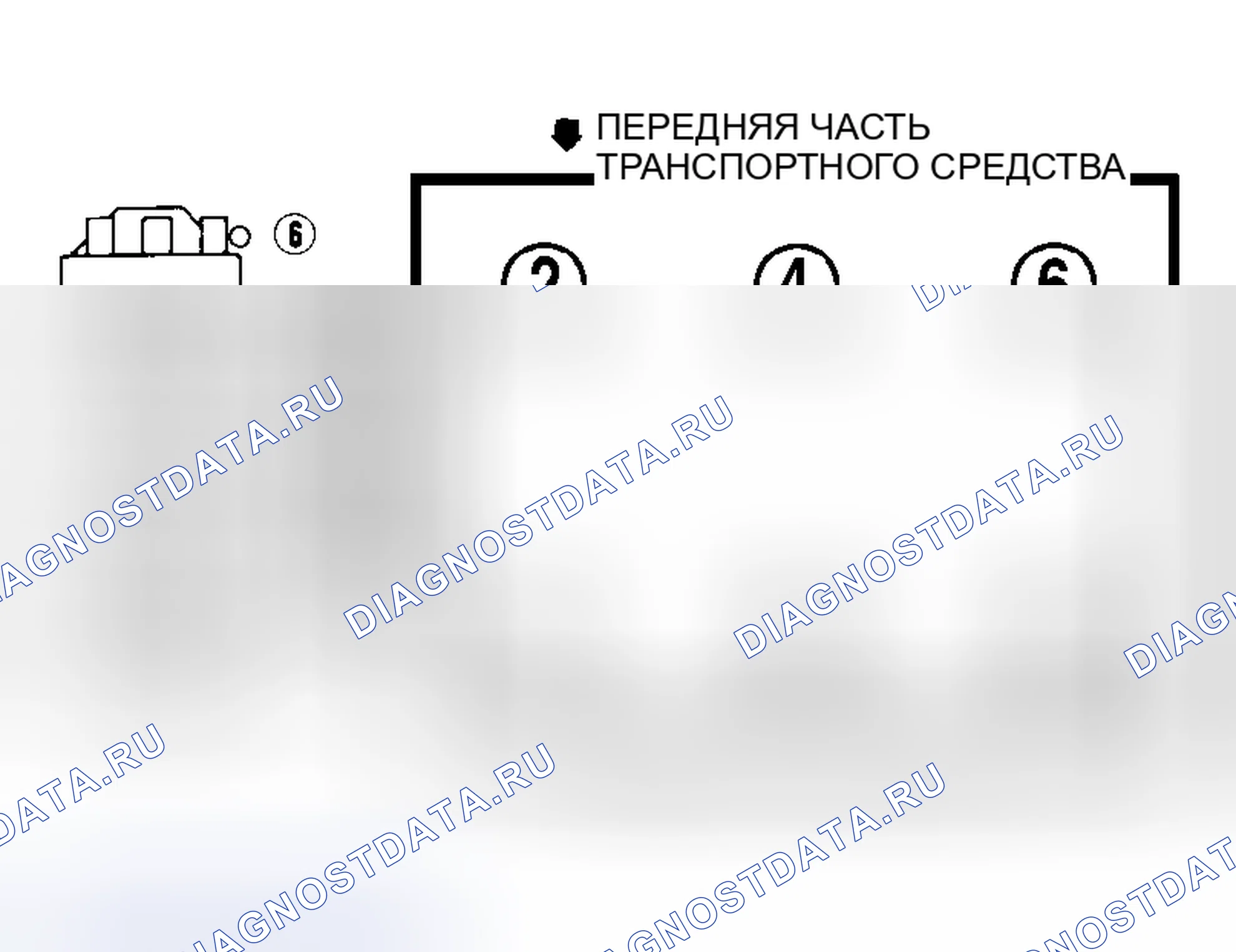 Рис. 4: порядок работы цилиндров (3.8L - кроме корпуса «F»). Hyundai Stellar I