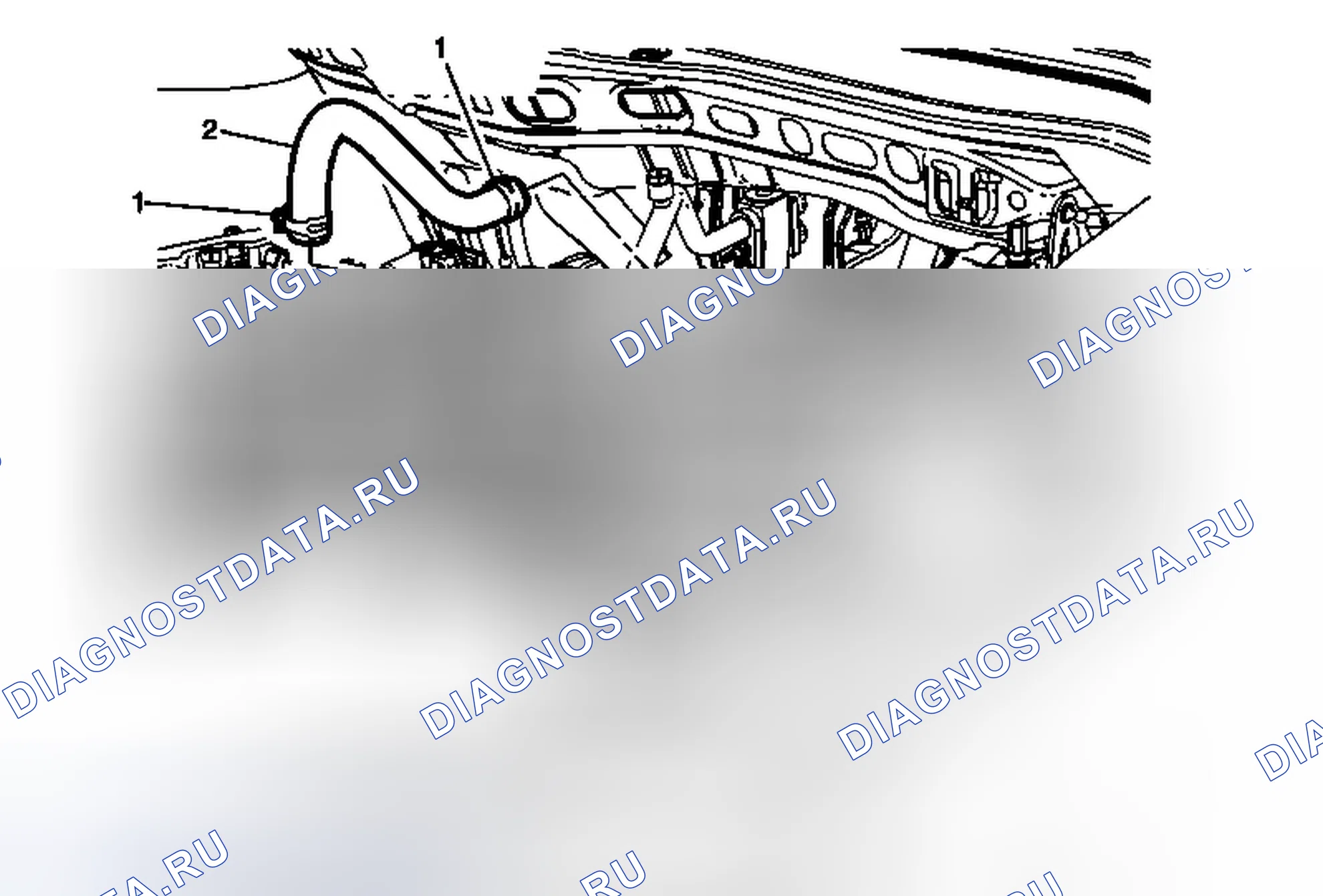 Рис. 10: Замена впускного шланга нагревателя (LEA). Chevrolet Equinox II