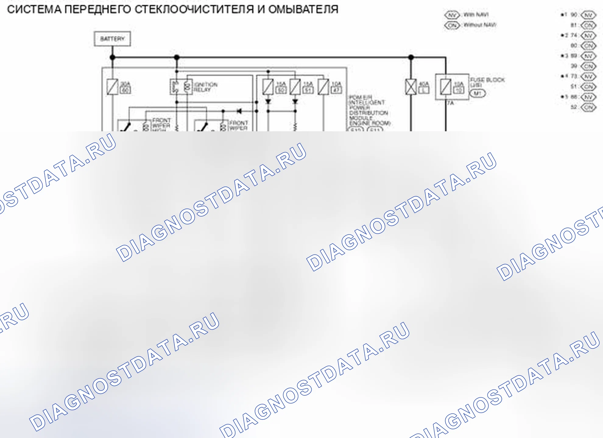Рис. 111: электросхема. Nissan Murano Z51 рестайлинг 2