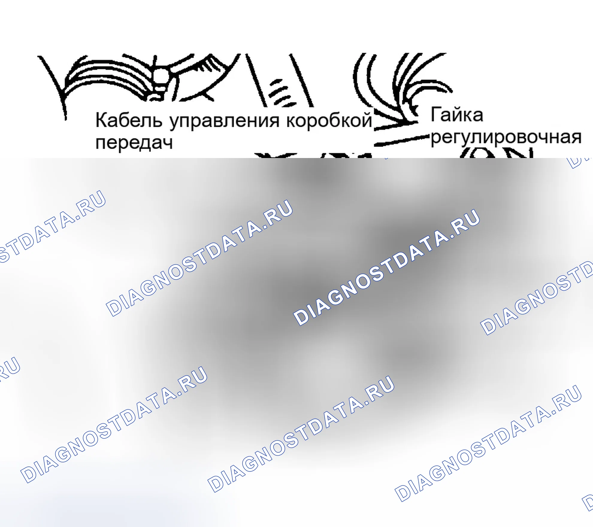 Рис. 109: ПЕРЕКЛЮЧАТЕЛЬ ДИАПАЗОНА трансмиссия И РЕГУЛИРОВКА ТРОСА УПРАВЛЕНИЯ. Hyundai Sonata V