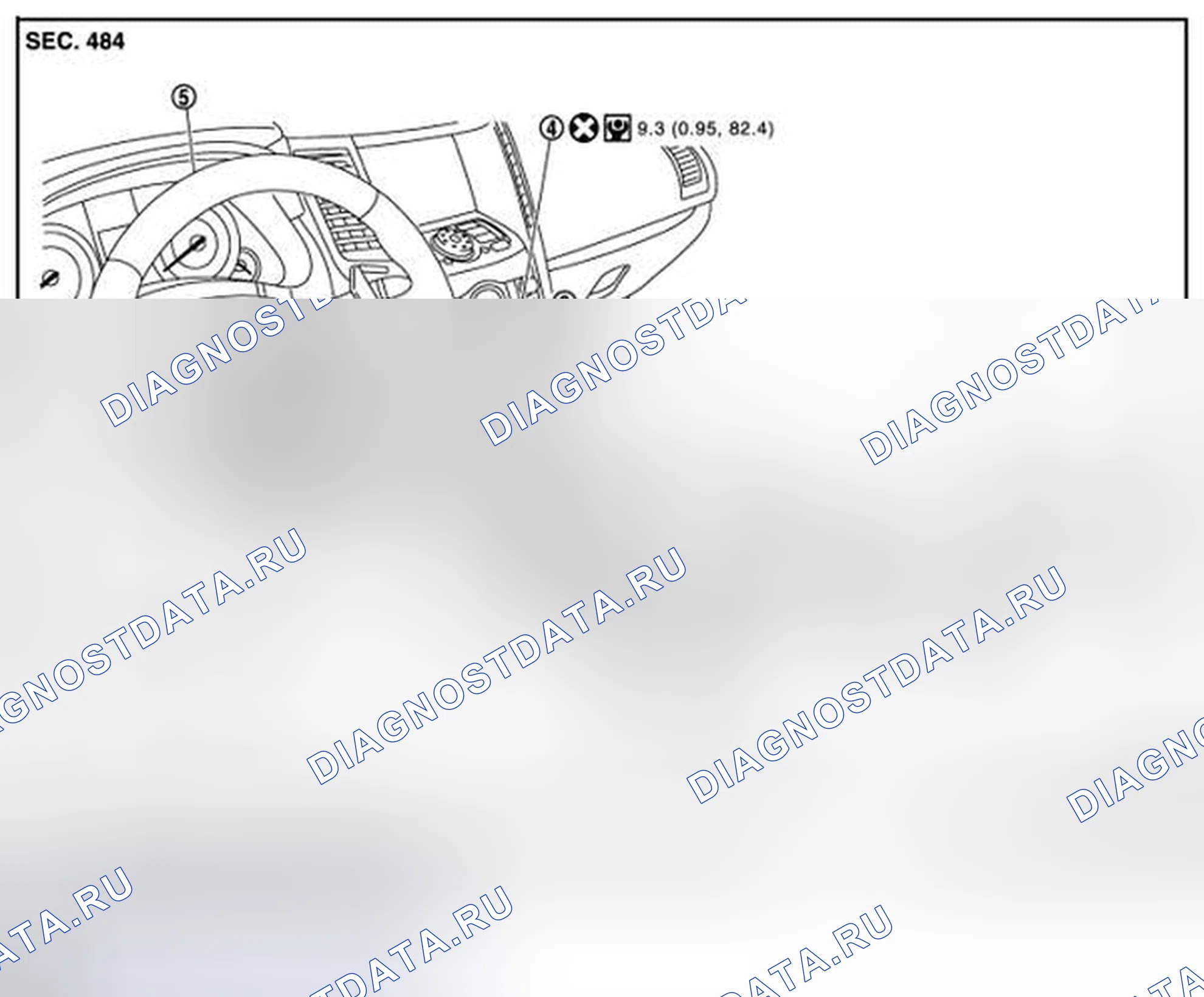 Рис. 1: Разнесенный вид. Infiniti FX37 II рестайлинг